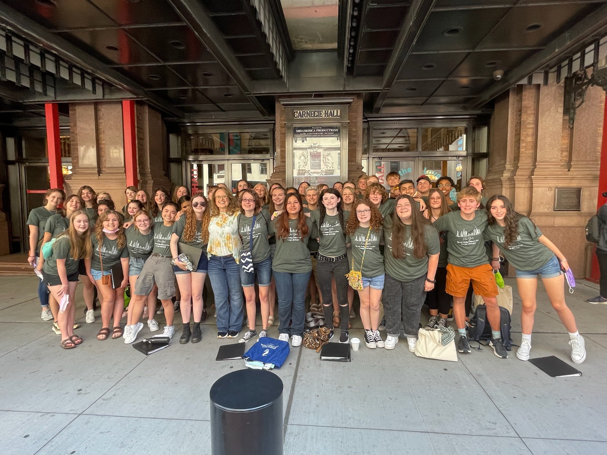  Rehearsal day at Carnegie Hall and photos by our Marquee! 