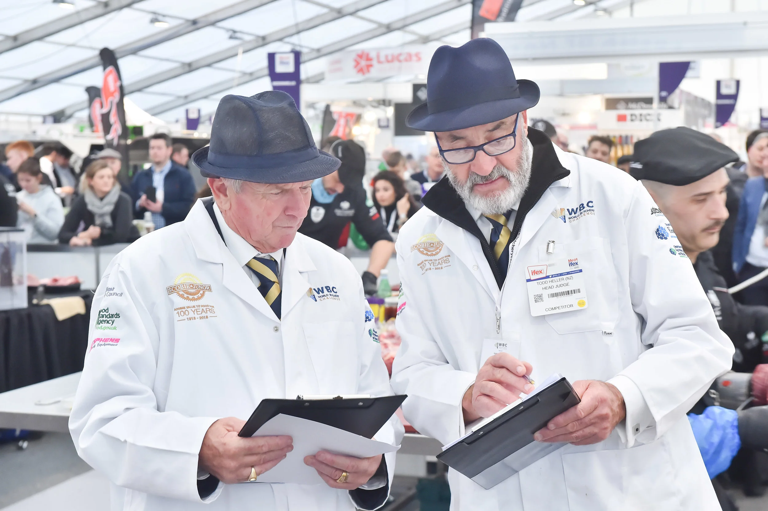 World Butchers' Challenge Head Technical Judge, Trevor Saville & World Butchers' Challenge Head Judge, Todd Heller
