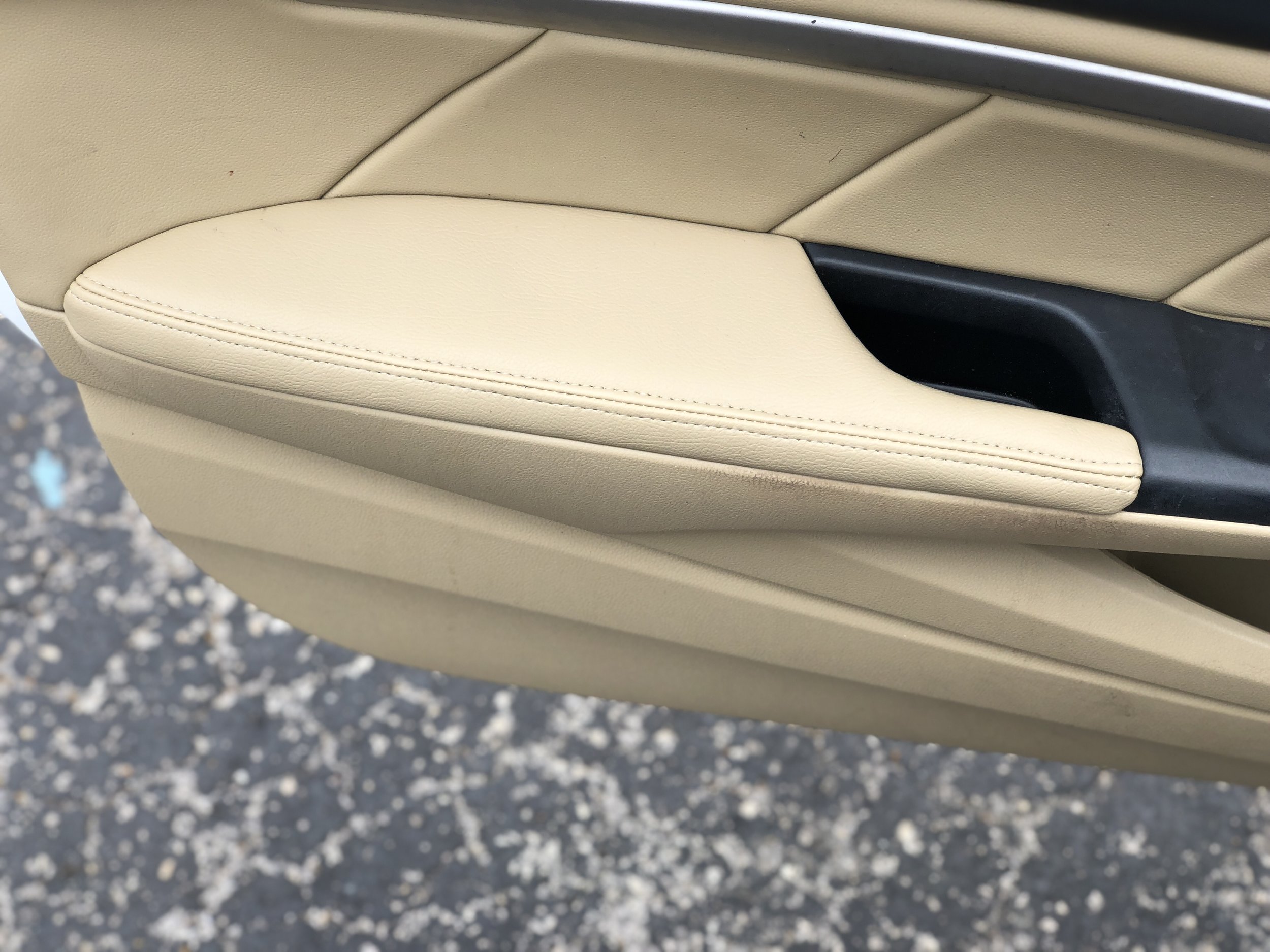 Door panel upholstery repair — Ted and Son Custom Upholstery Inc