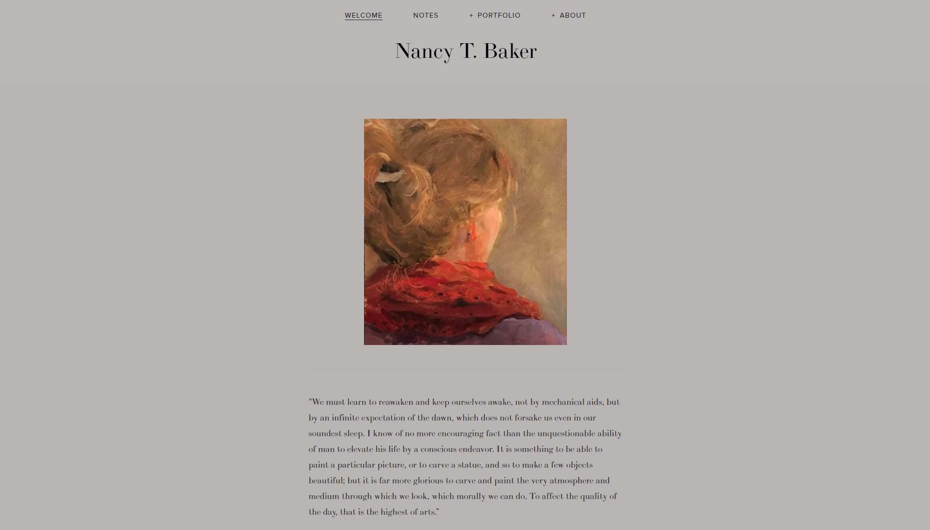 Nancy T. Baker, artist