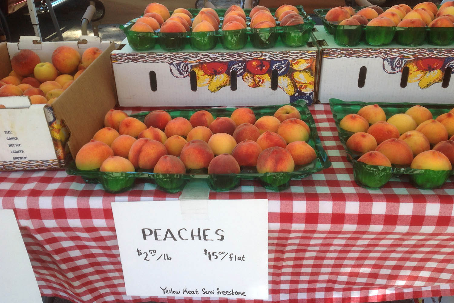 The best peaches at the South Lake Tahoe Farmers Market