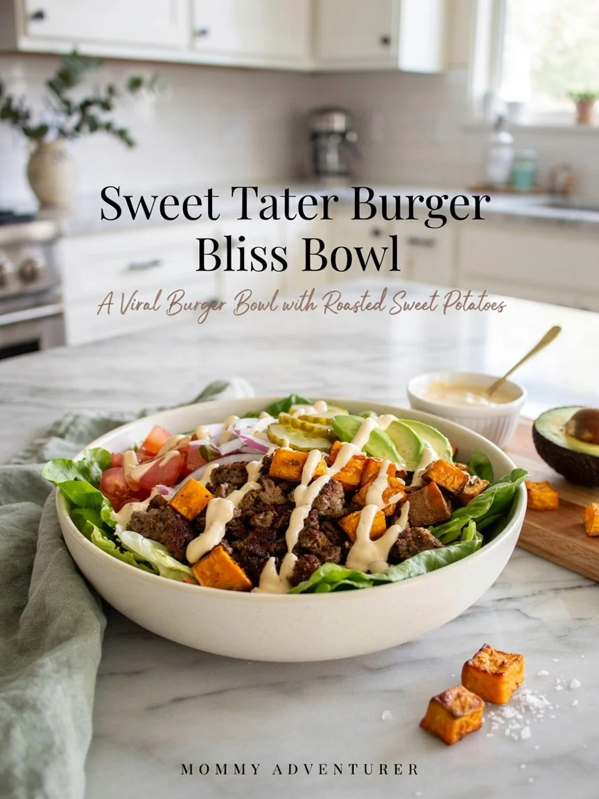 Sweet Tater Burger Bliss Bowl | Viral Burger Bowl with Sweet Potatoes