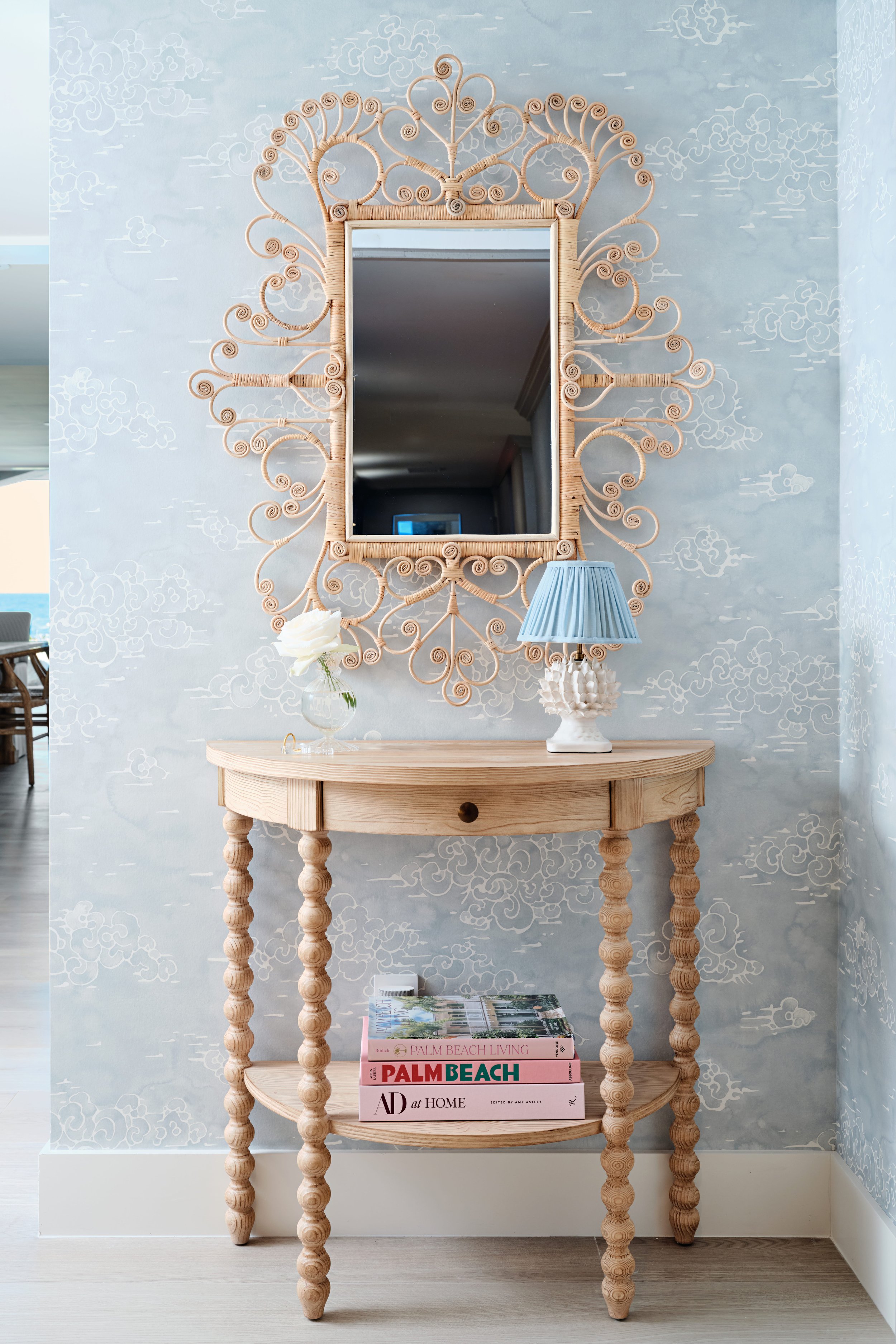 palm-beach-condo-renovation-whitney-ross-entryway-boho-mirror-coastal-transitional-wallpaper.jpg
