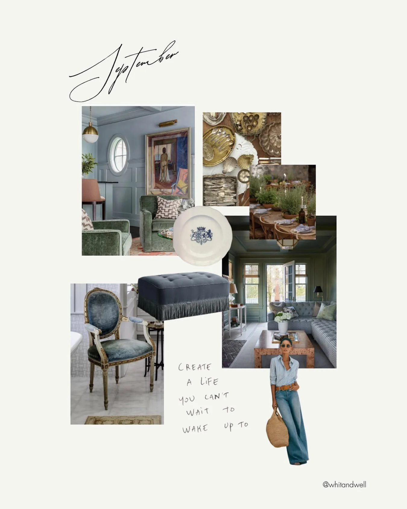 September mood. Crisp mornings, blue denim, gorgeous velvets - the beginning of fall.
&bull;
#ctinteriordesigner #ctdesign #ctdesigner #palmbeachdesign #septembermood