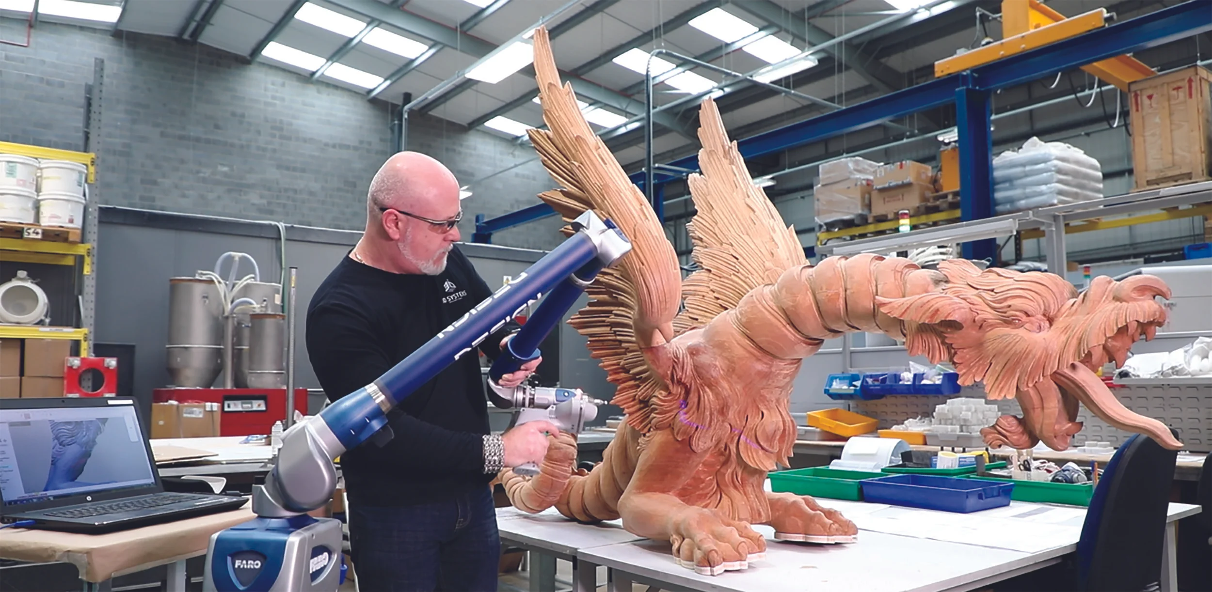 3D Scanning of the Timber Dragon © 3D Systems, 2017