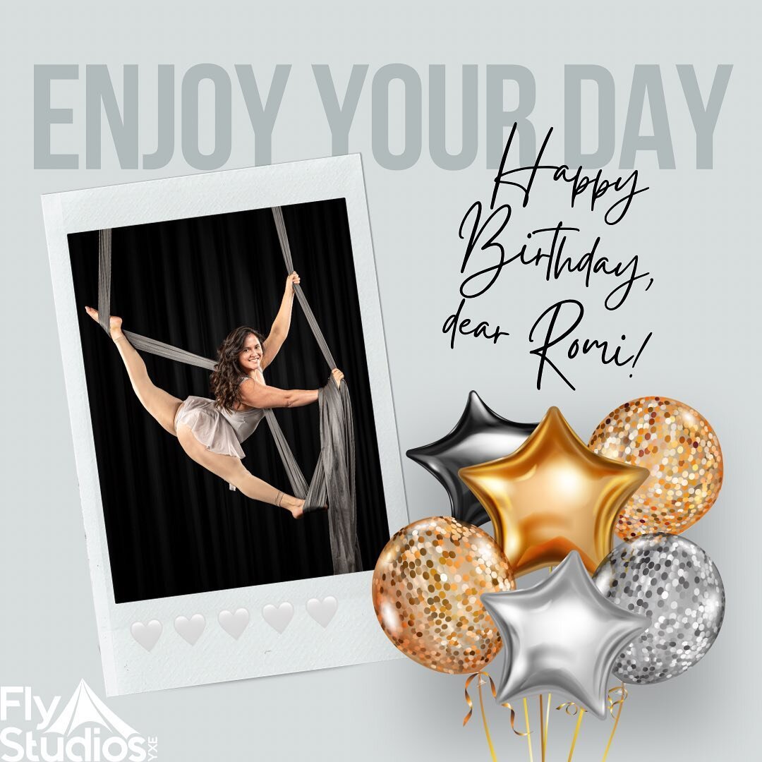 Heart &bull; Mind &bull; Soul . . .
You pour it all into your Art!

Have a wonderful Birthday, Romi 💚

#FlyCrew #AerialBirthday #Aerialist #LivingYXE #CircusFamily