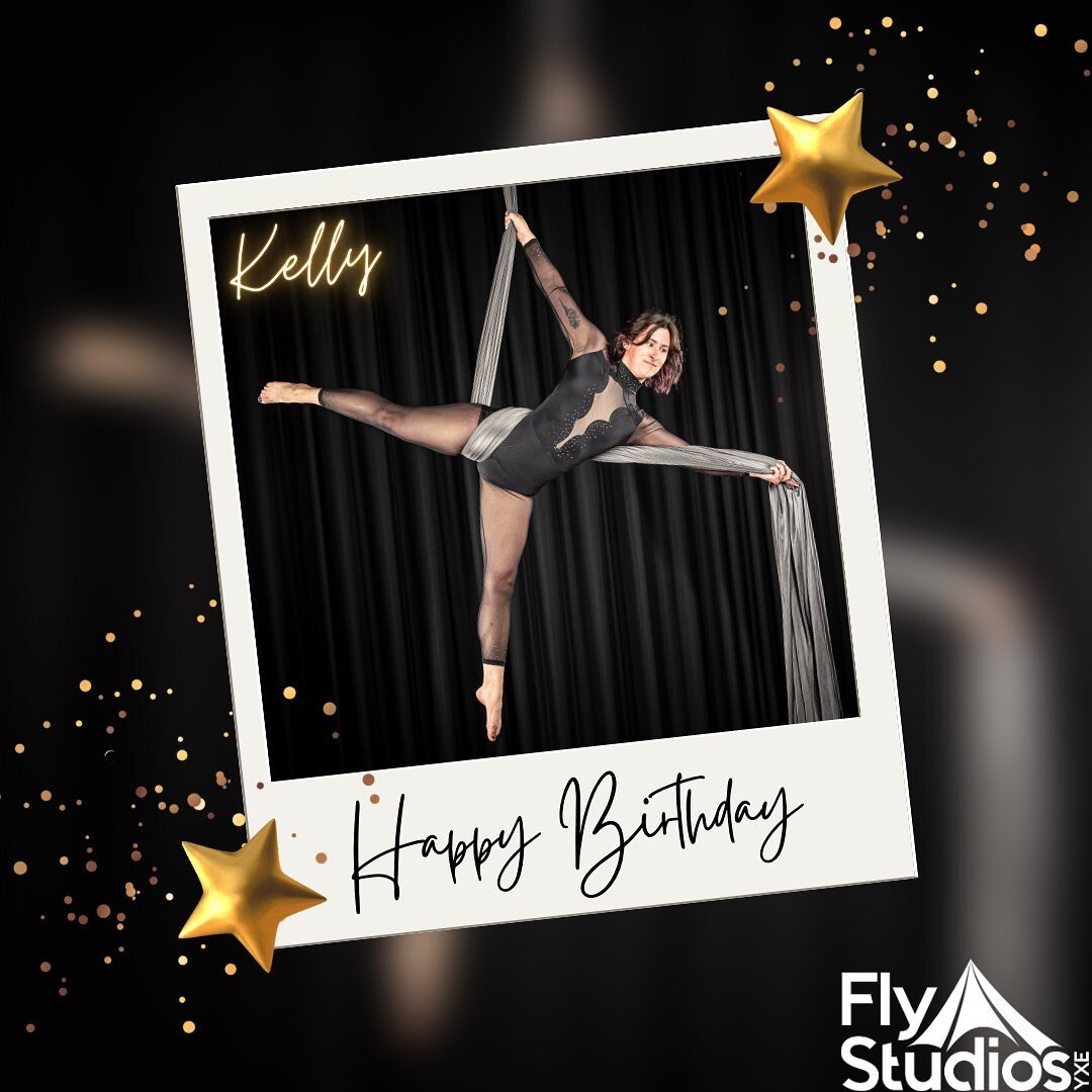 🎉 Kelly, it&rsquo;s your Birthday! YAY 🎉

Thanks for being an awesome part of our Fly Crew 🎪🪩✨ You are an inspiration to your students, and supportive &amp; enthusiastic in your own classes! 🥳

+ You rocked your B-Day Ballrocks last night 👏 ⚽️ 