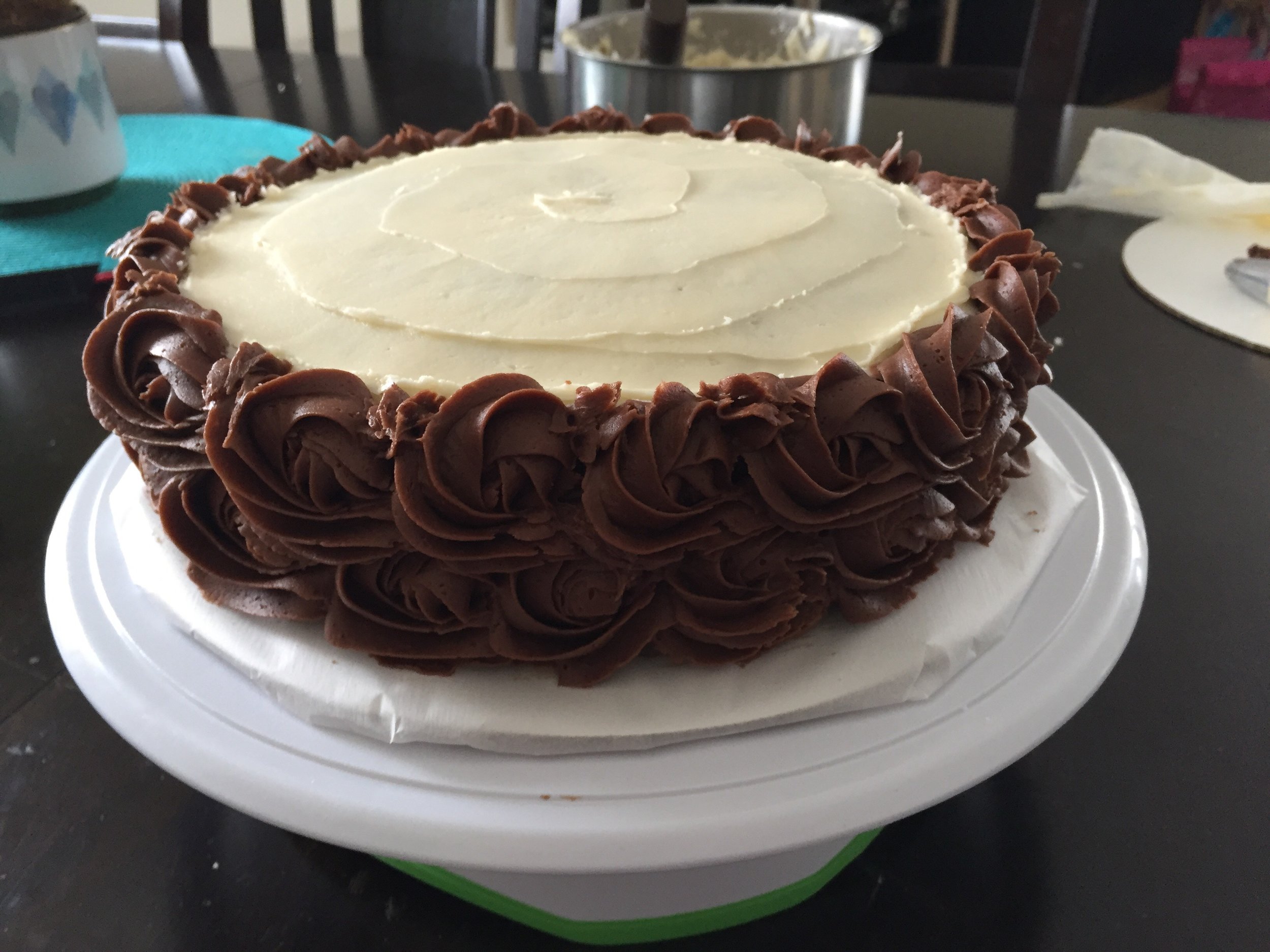  Another Image of the Chocolate Rosette side Buttercream. 