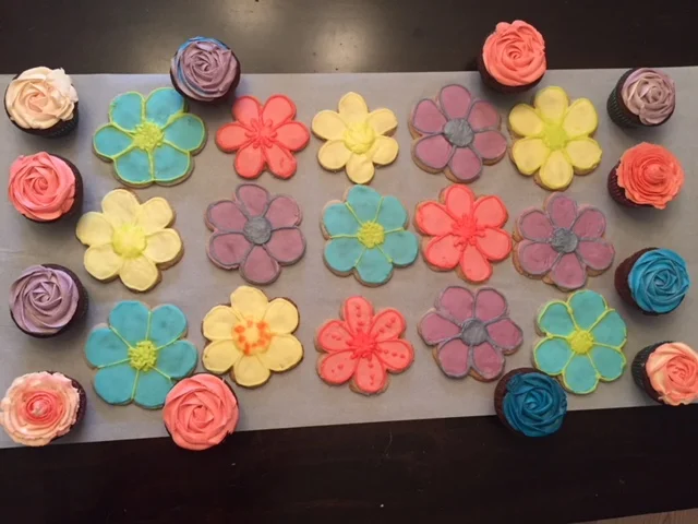 Bouquet of PN, TN, egg free baked goods.