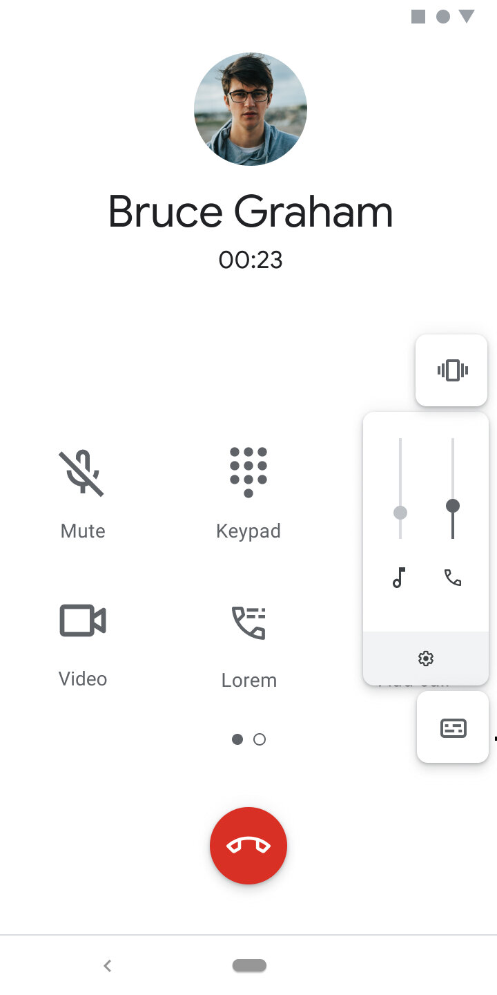 Turning on/off live captions on Dialer