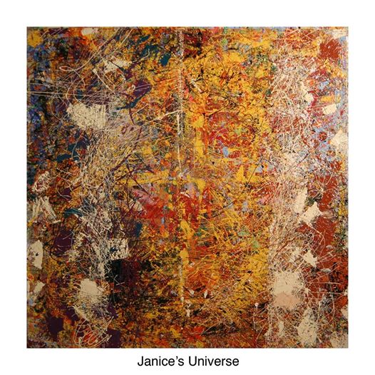 Janice’s Universe/ Collection of the artist 48 x 48” / 122 x 122 cm