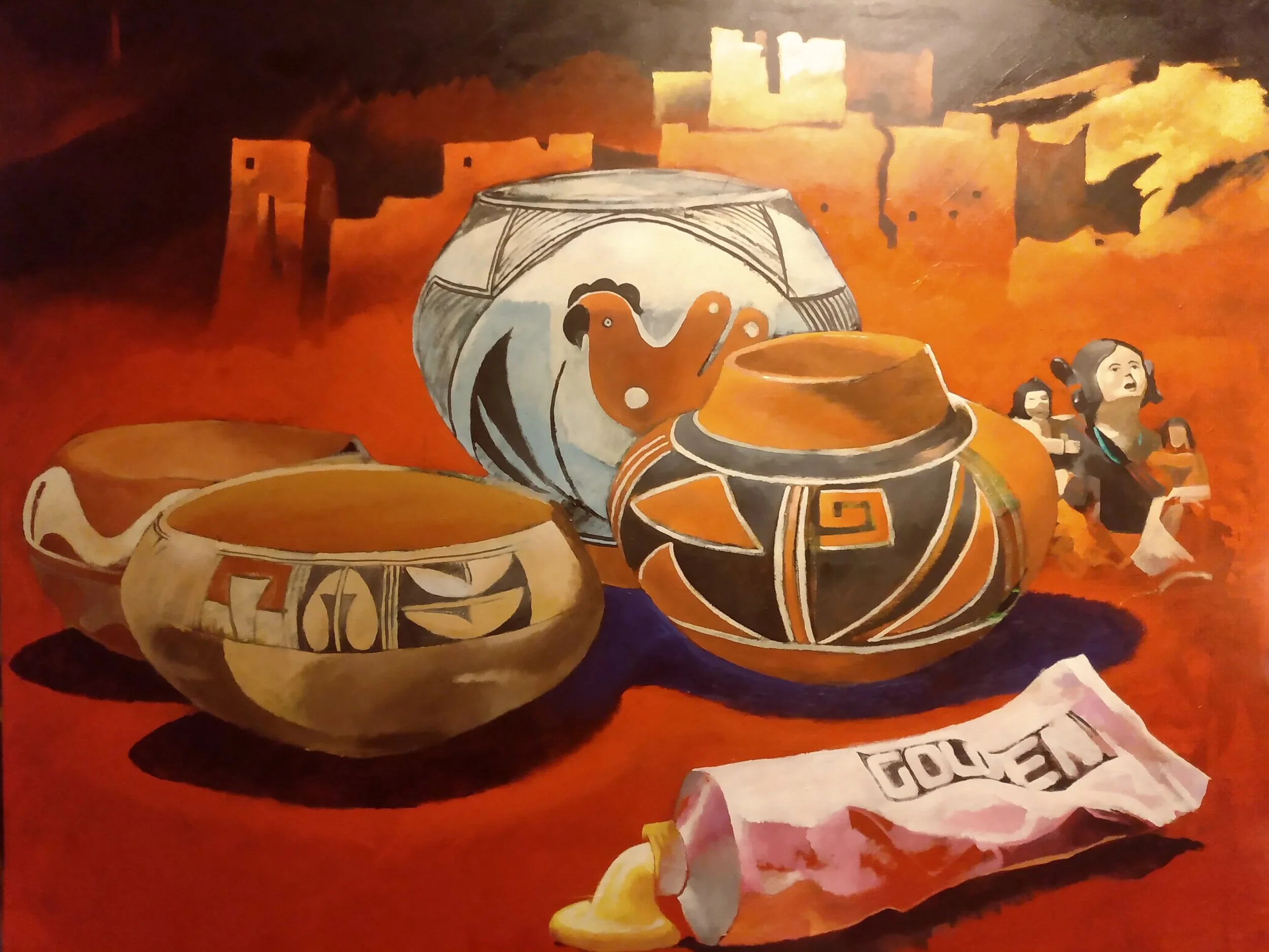 Diné&nbsp;Painter, Armond Antonio, Questions the Nature of Reality.  Words: Jada Griffin