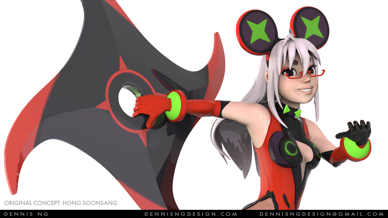 High-Poly Assassin_Mouse. Rendered using Keyshot