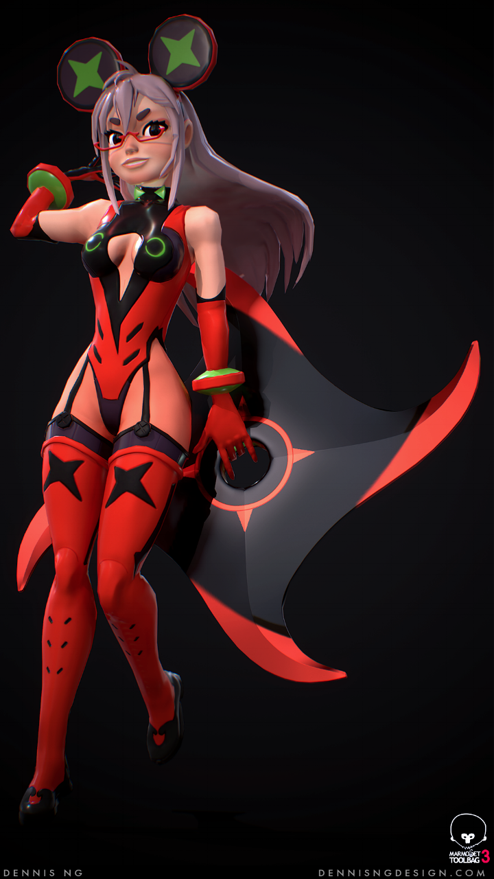 Real Time Assassin_Mouse. Rendered using Marmoset Toolbag