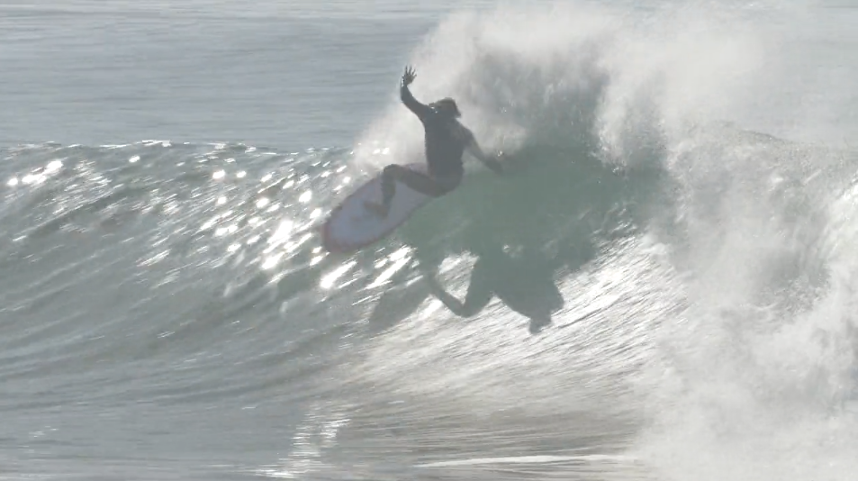 Ellis Ericson with an edgeboard and Power Blade
