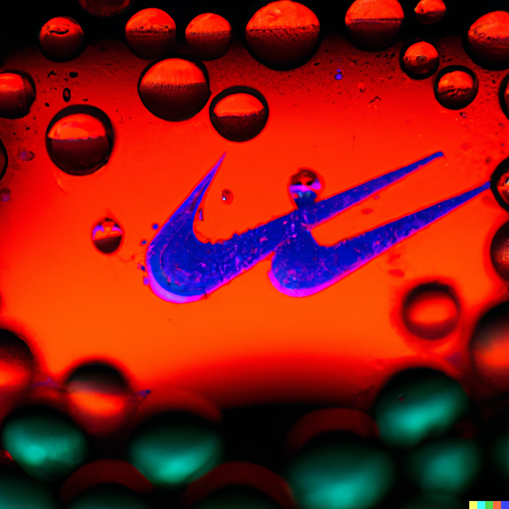 DALL·E 2022-06-14 22.24.43 - macro photo of neon drops of liquid and inside is a nike logo reflection.png