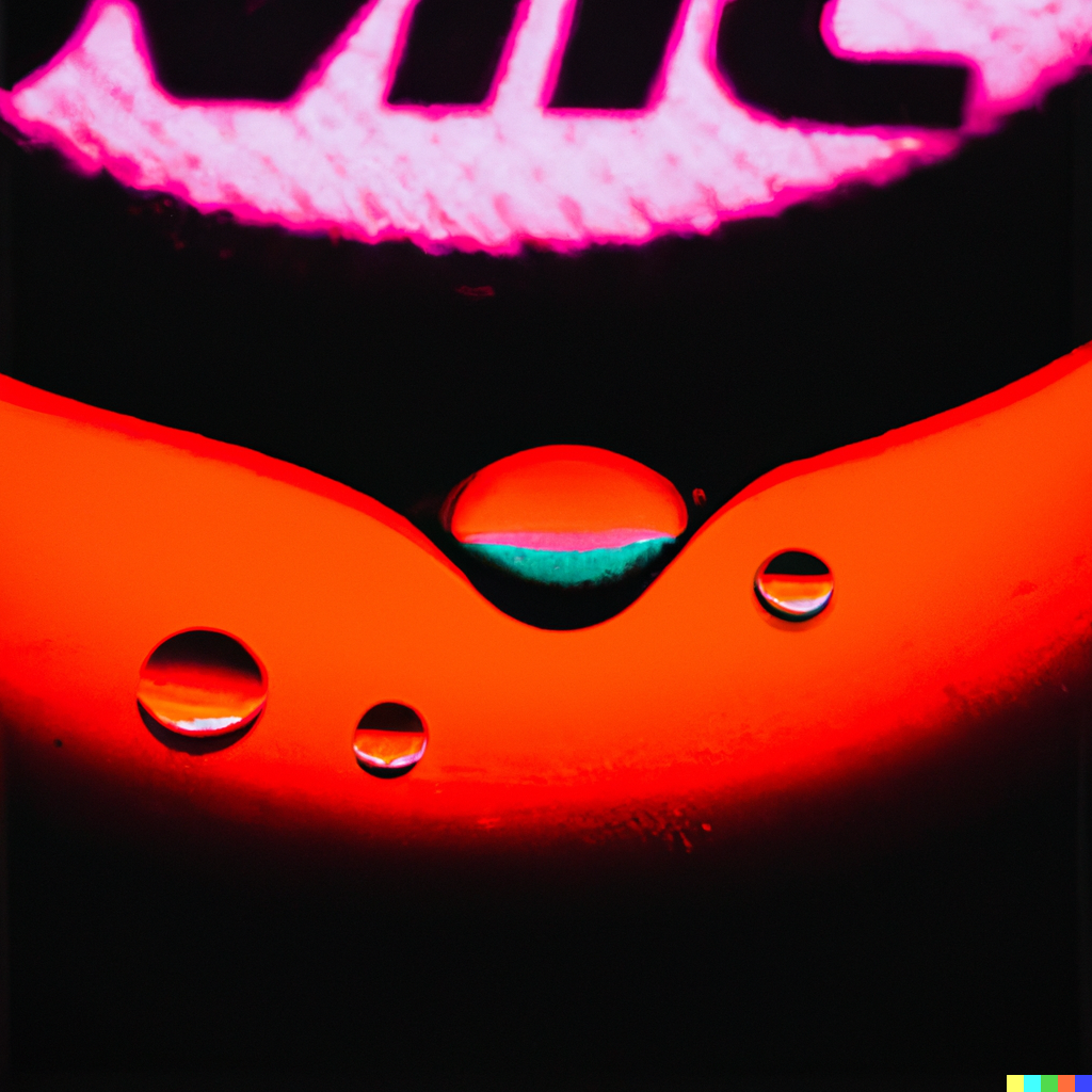 DALL·E 2022-06-14 22.24.48 - macro photo of neon drops of liquid and inside is a nike logo reflection.png
