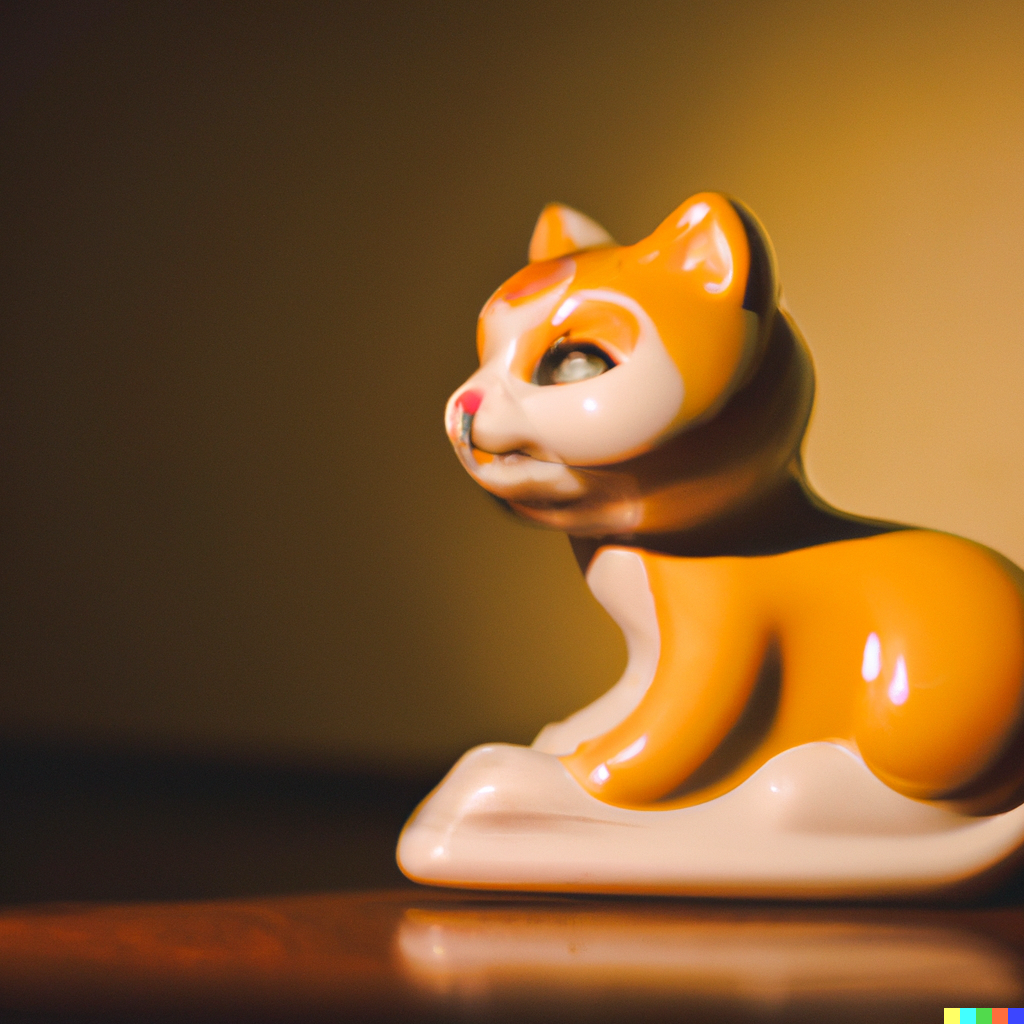 DALL·E 2022-06-14 22.45.28 - cute antique porcelain cat with nike logo, warm lighting.png