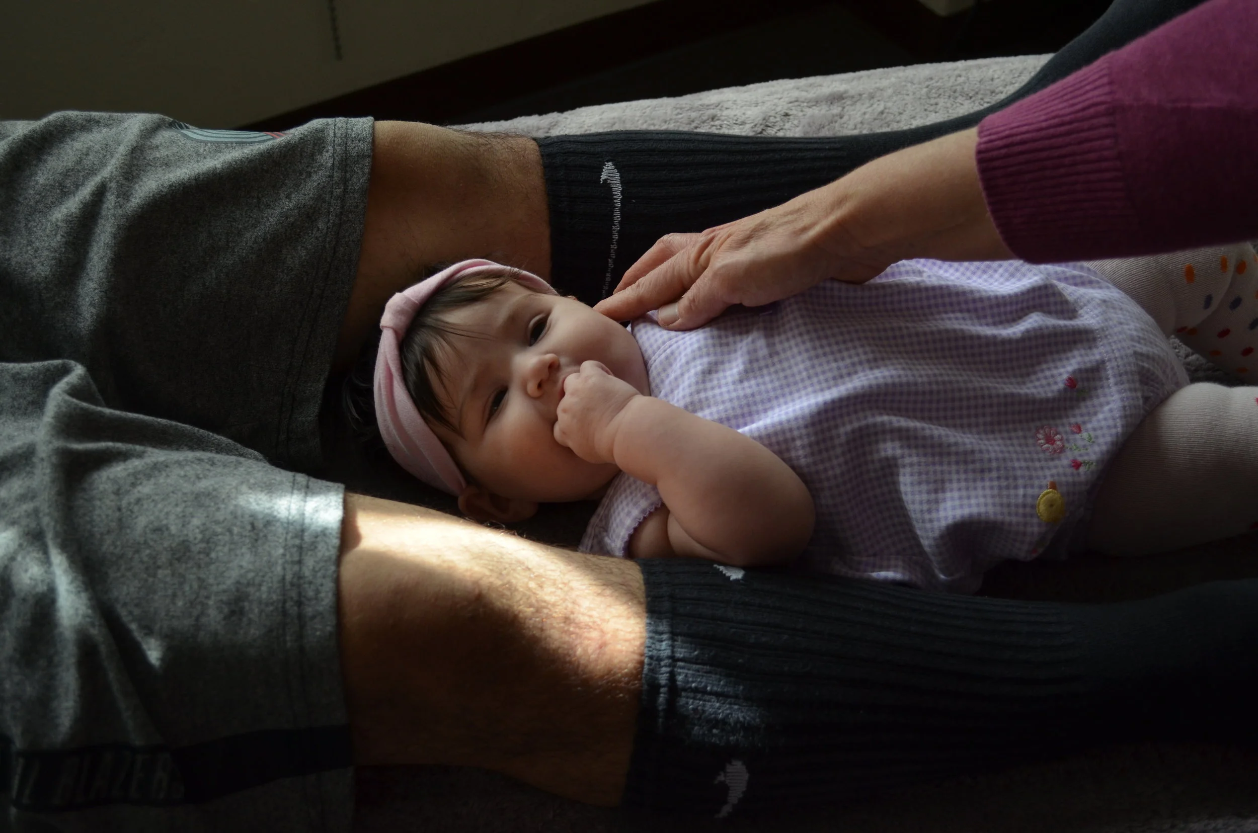 Baby Bowenwork Cross (TMJ) move