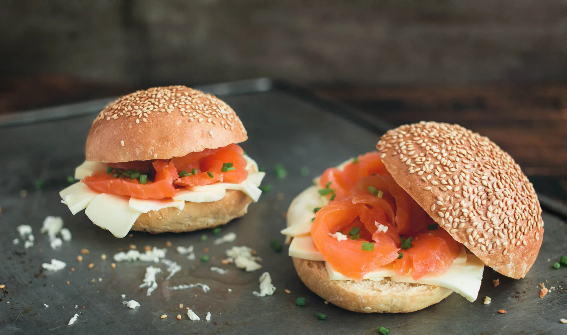 Cured Salmon Sandwich with Kesong Puti