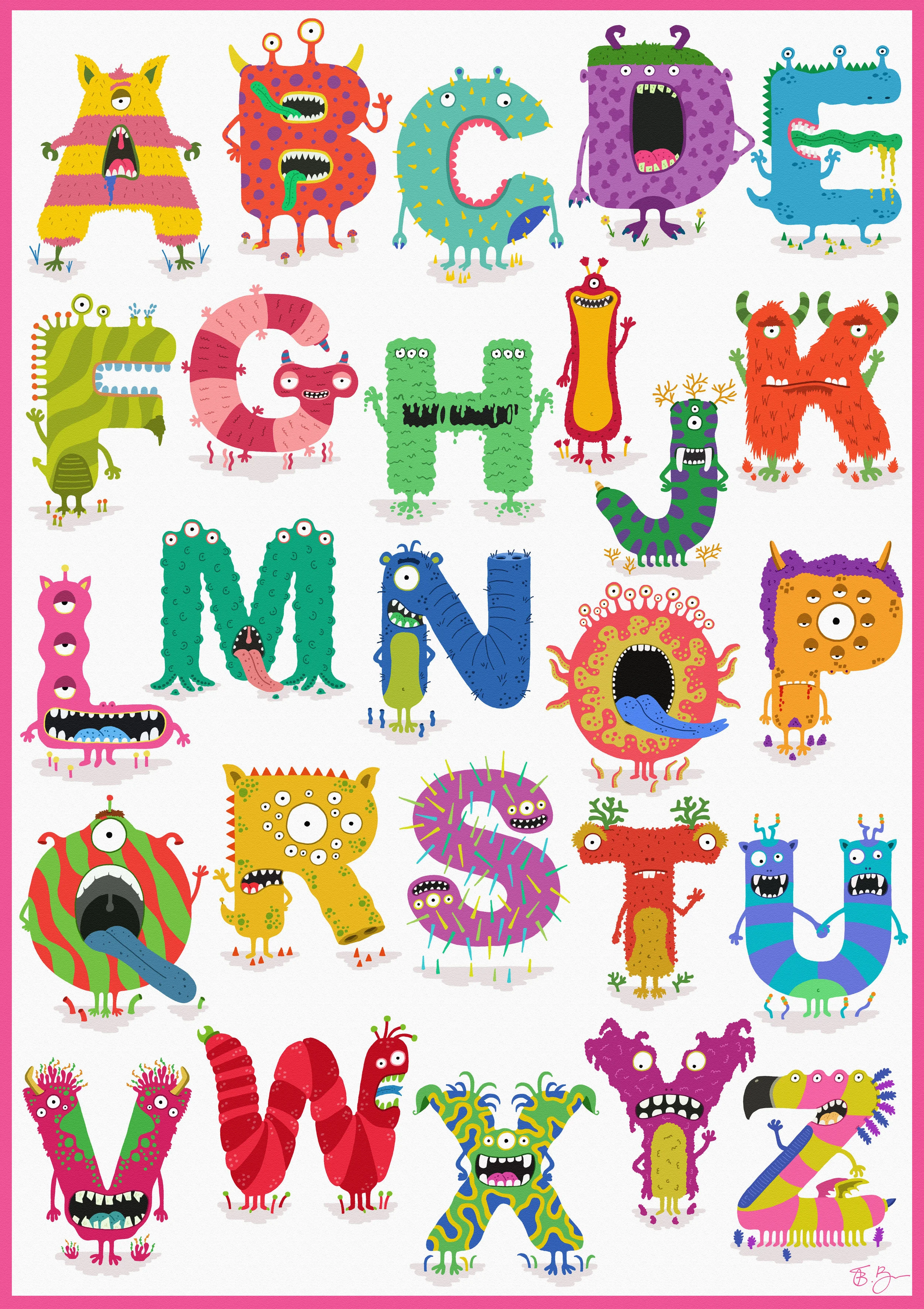 Whole Monster Alphabet 