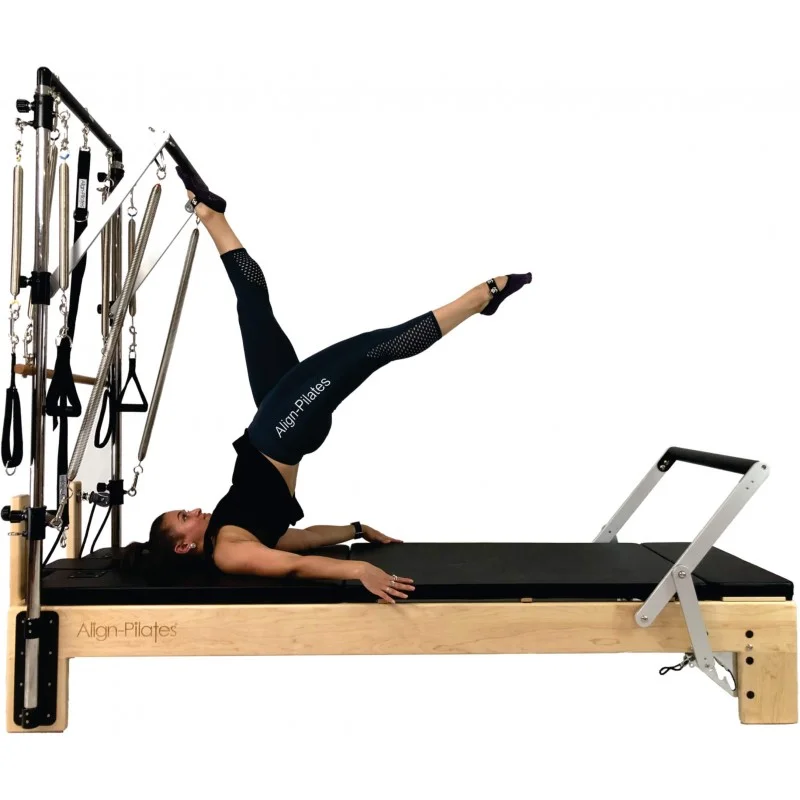Align M2 Studio Maple Pilates Reformer with half trap