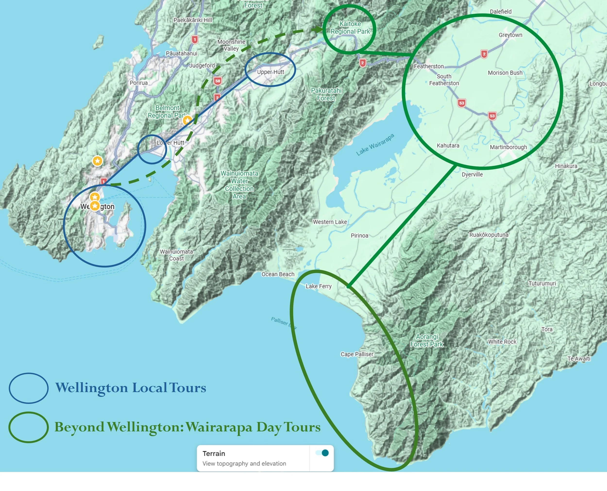 Map of Zozo Tours