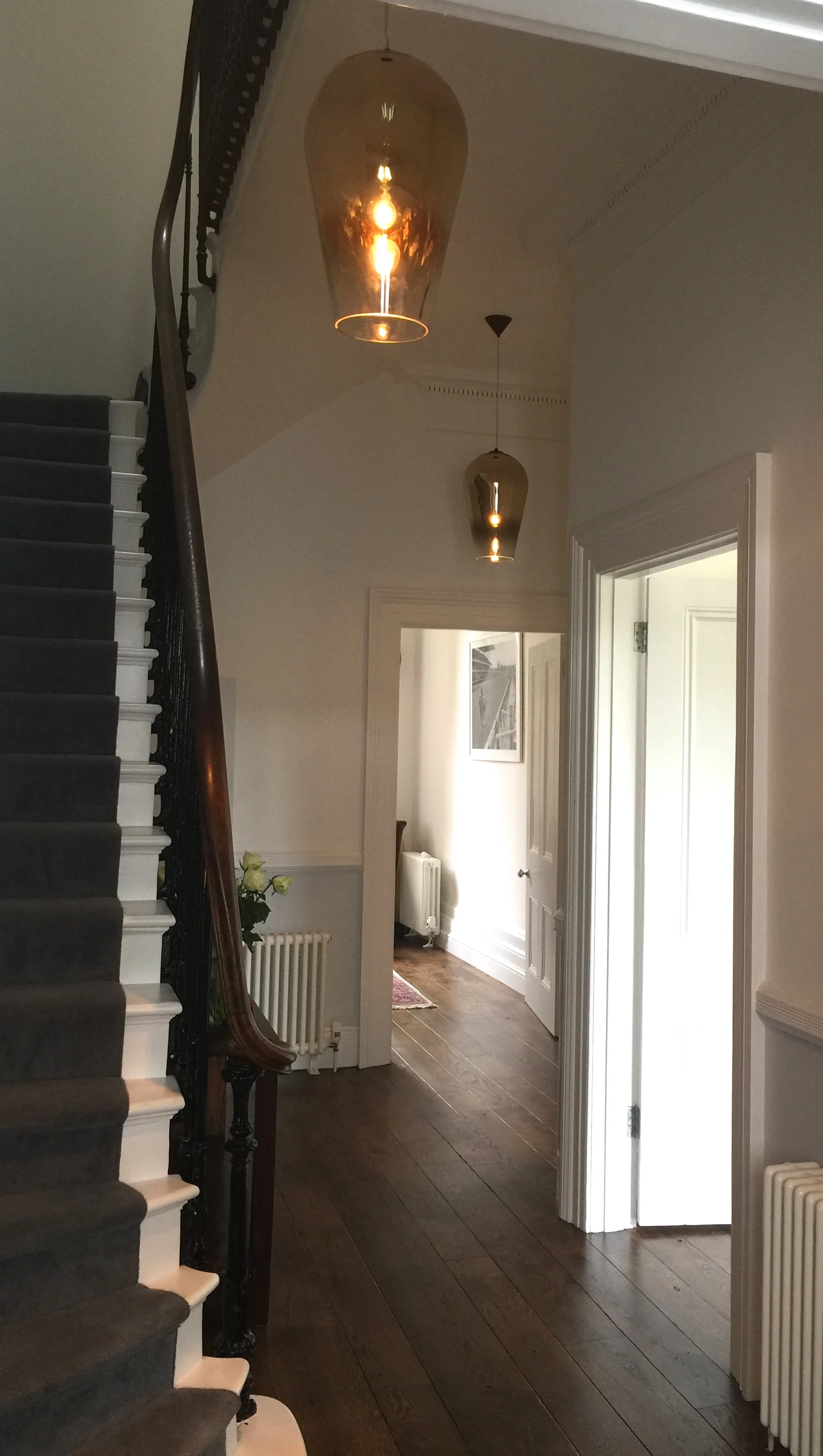 Aberdeen Terrace interior design project: Tom Dixon pendant lights