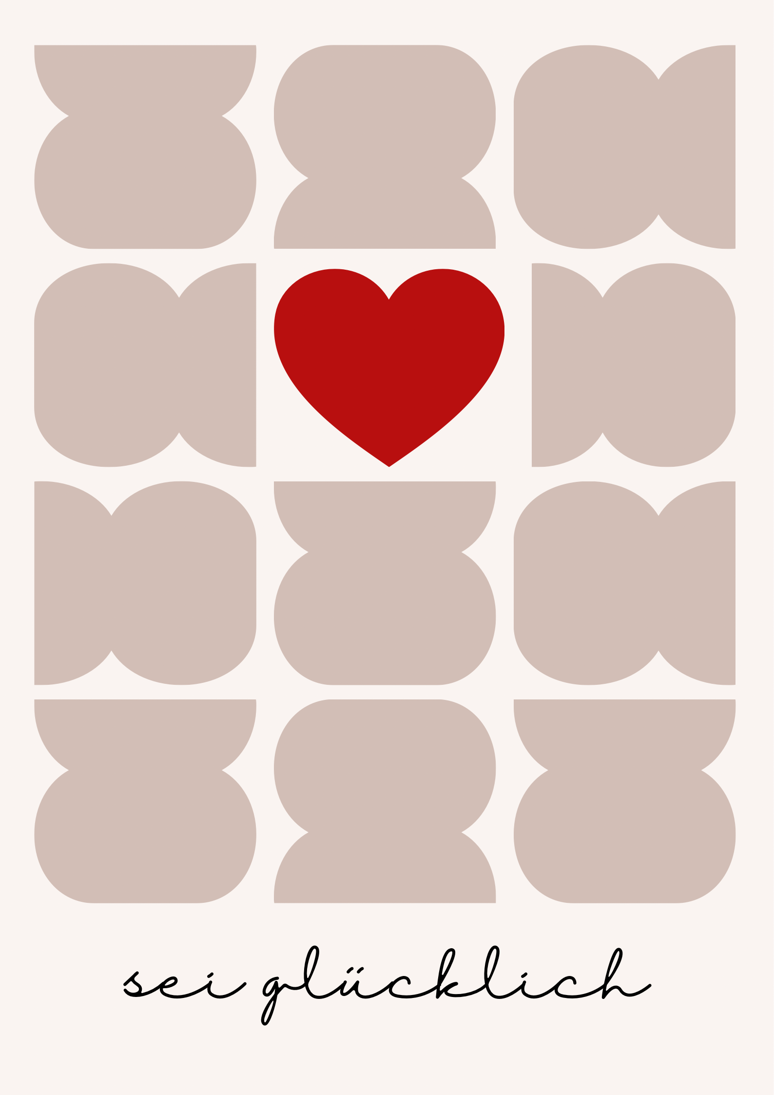Pink und Blau Verspielte Liebesbotschaft Poster - 2.png