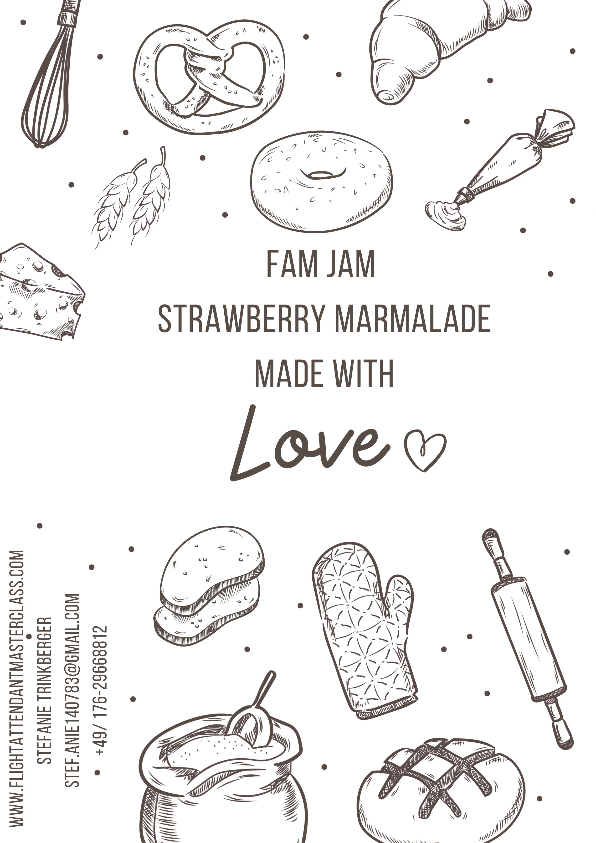 Poster Küche Braun Illustration Kunstdruck Liebe.jpeg