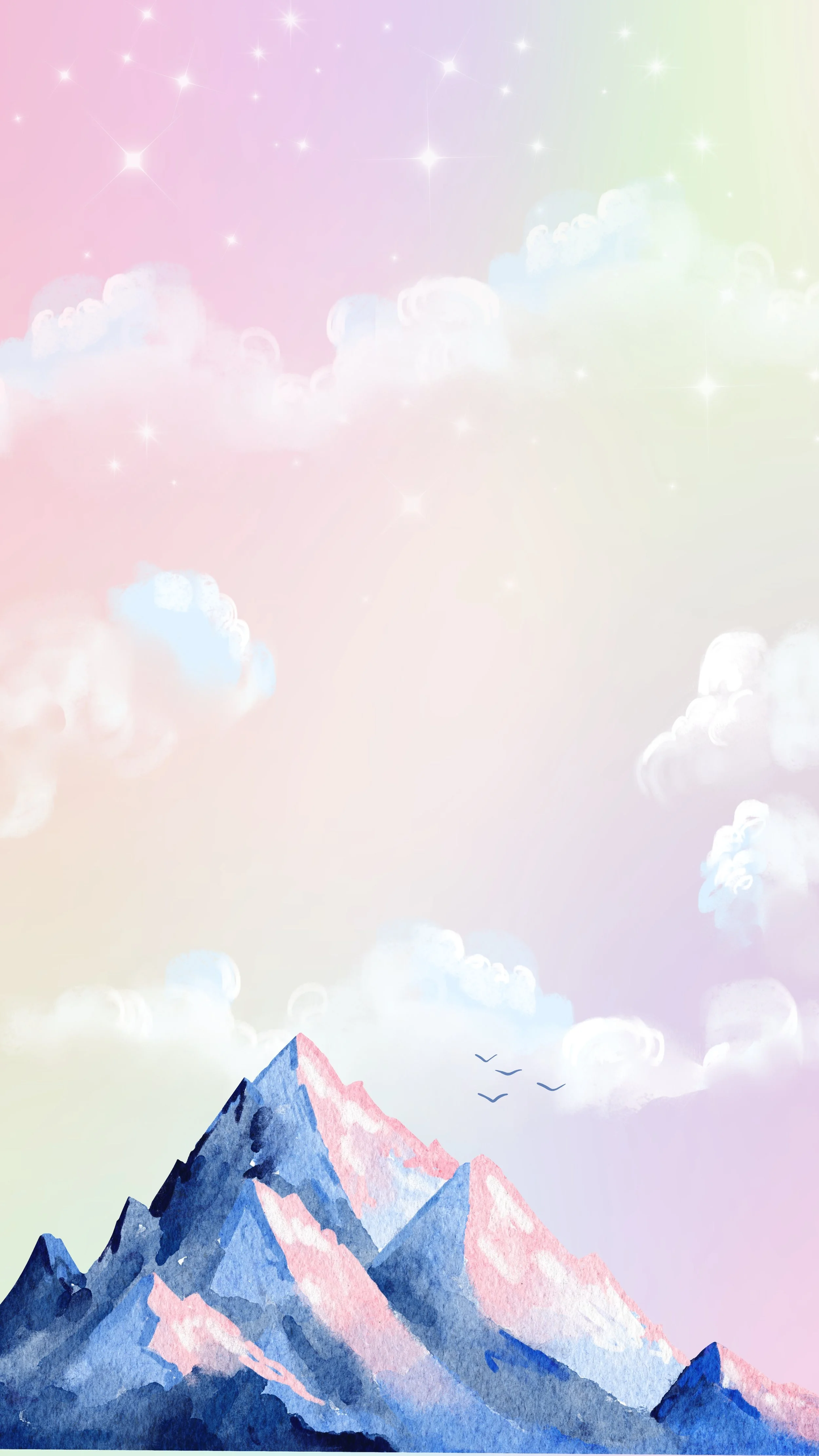 Rosa Beige Illustrativ Modern Gestreift Eis WhatsApp Hintergrund.jpeg