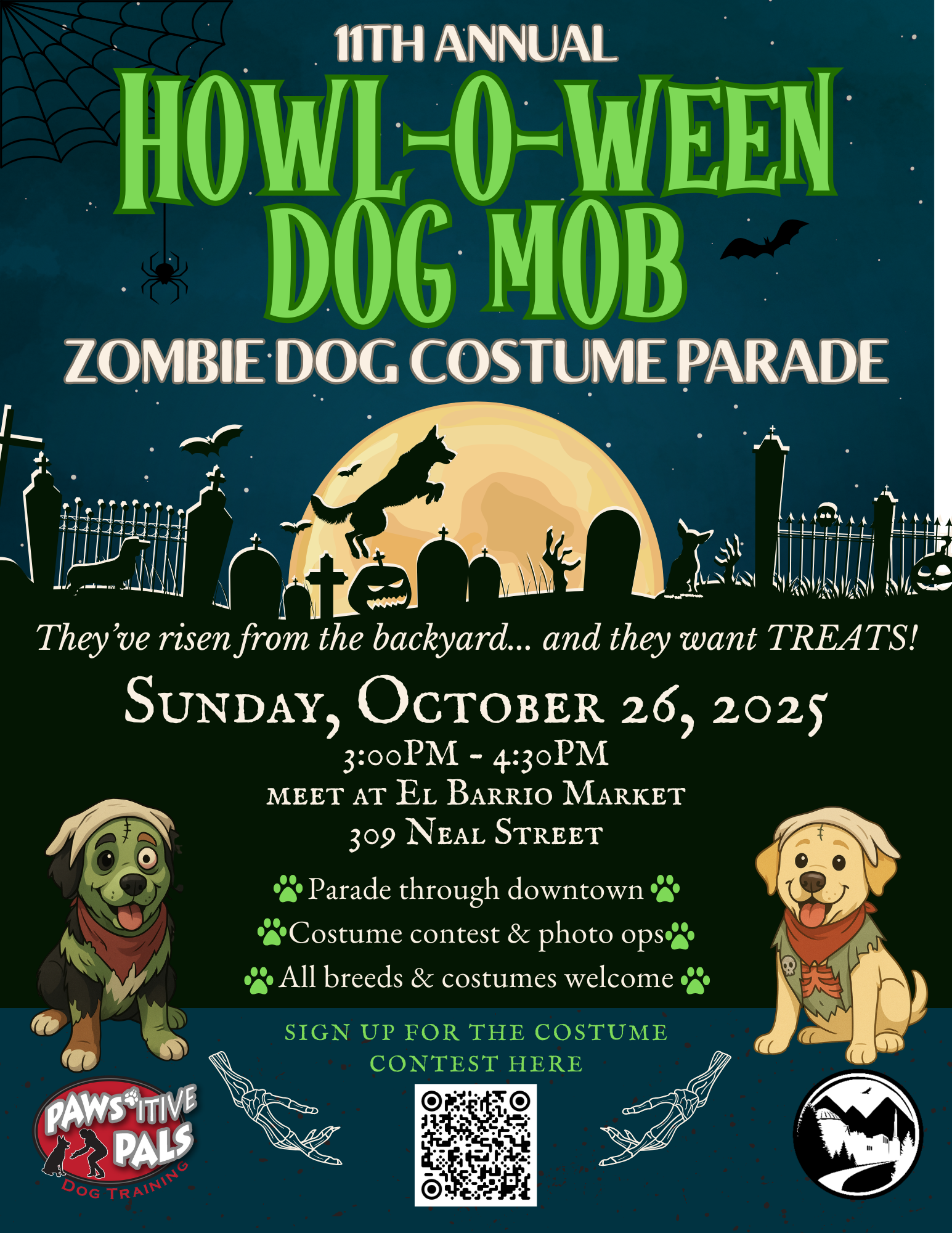 The 11th Annual Howl-O-Ween Dog Mob in Grass Valley, CA