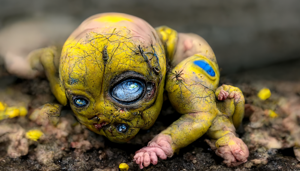 nikkihelga_crawling_baby_alien_born_from_overgrowth_post-apocal_edc25c78-fd62-4590-b092-742c0815c8e8.png