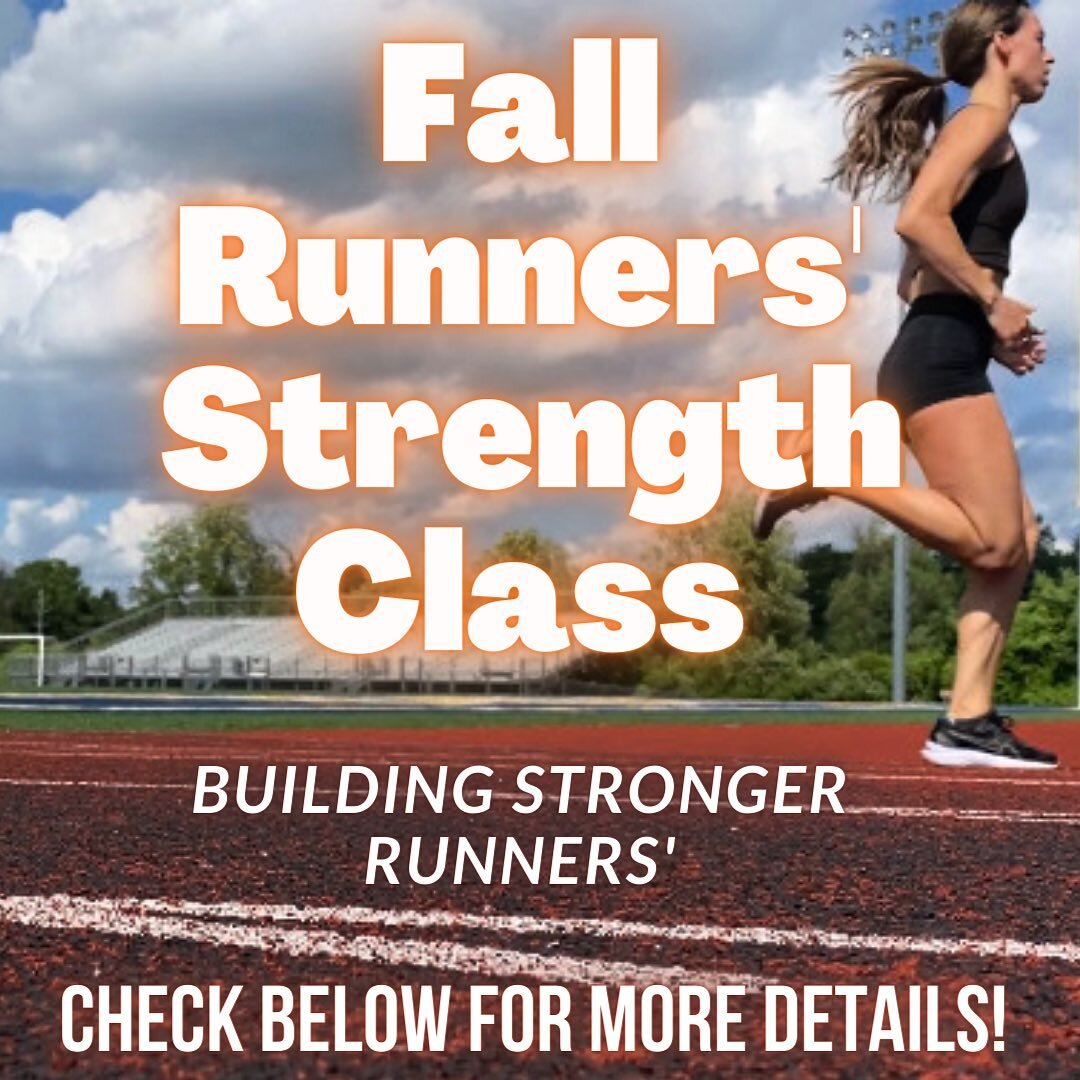 Fall Runners&rsquo; Strength Training starts Wednesday September 7th at 6:00am!!
&bull;
&bull;
What is the focus of this class?
🔸Prevent injuries
🔸Improve muscular endurance
🔸Enhance core stability and hip strength
&bull;
&bull;
This class will al