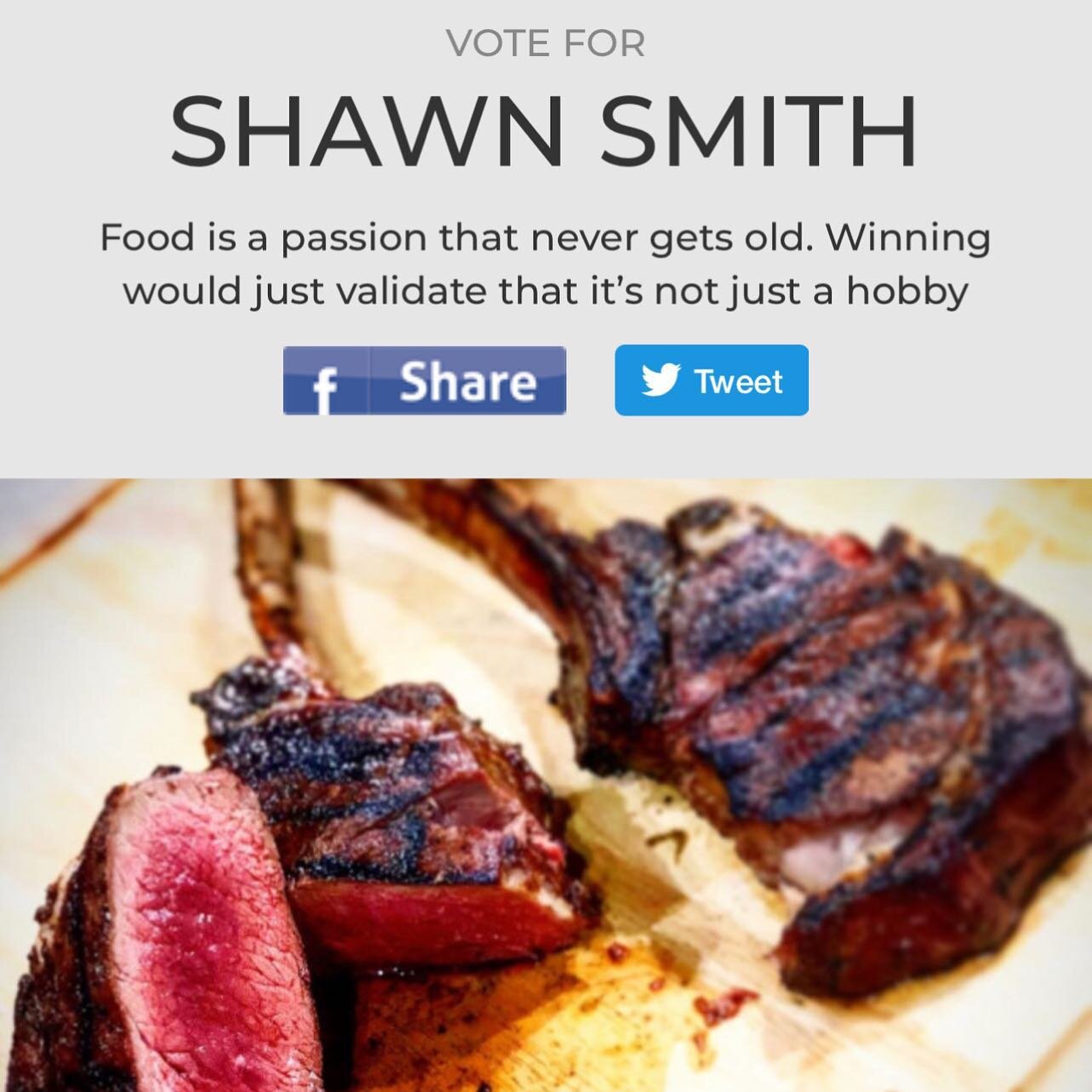 Having a little fun. Would love your vote. @favchef #favoritechef 
Link in bio