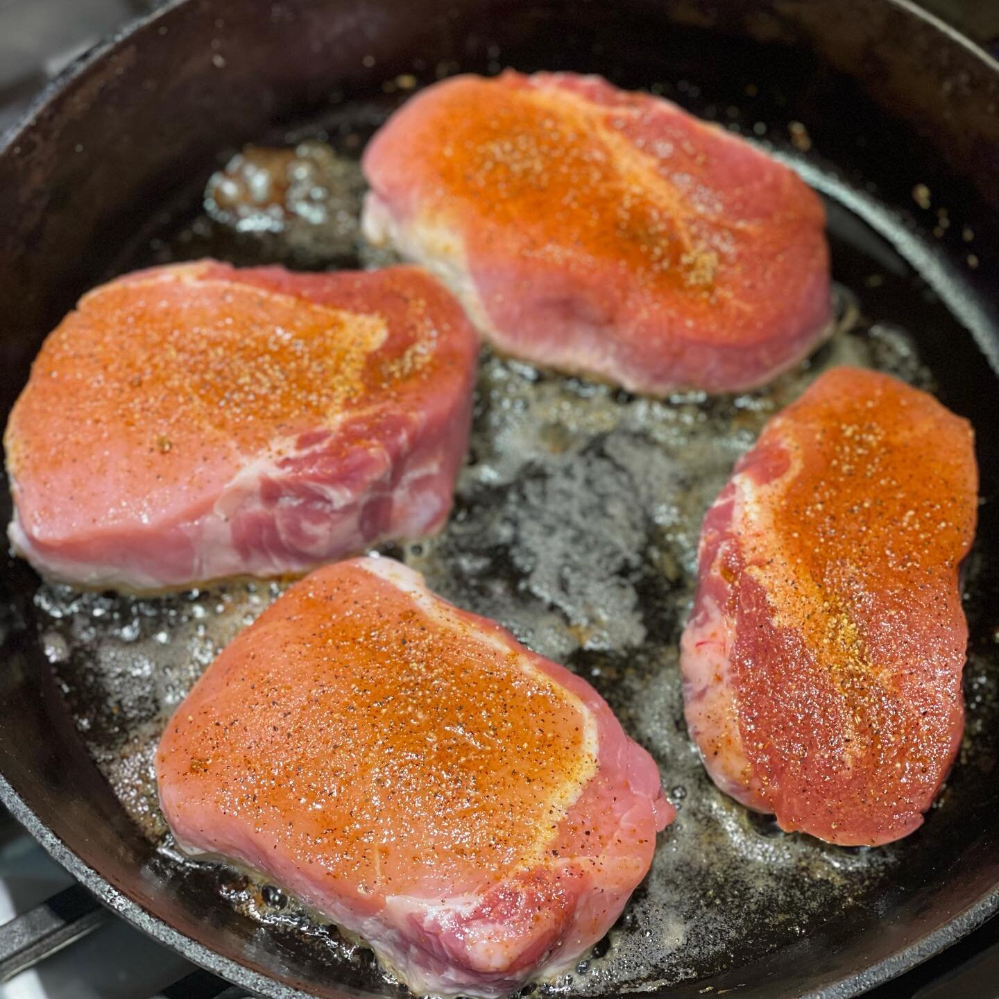 Second only to my grill. My @lodgecastiron skillet never lets me down! @hushpiggies Meat Candy pork loin was in mine tonight. #castironcooking #meatcandy