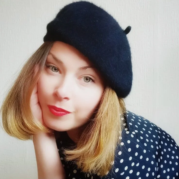 Navy Pure Wool Beret