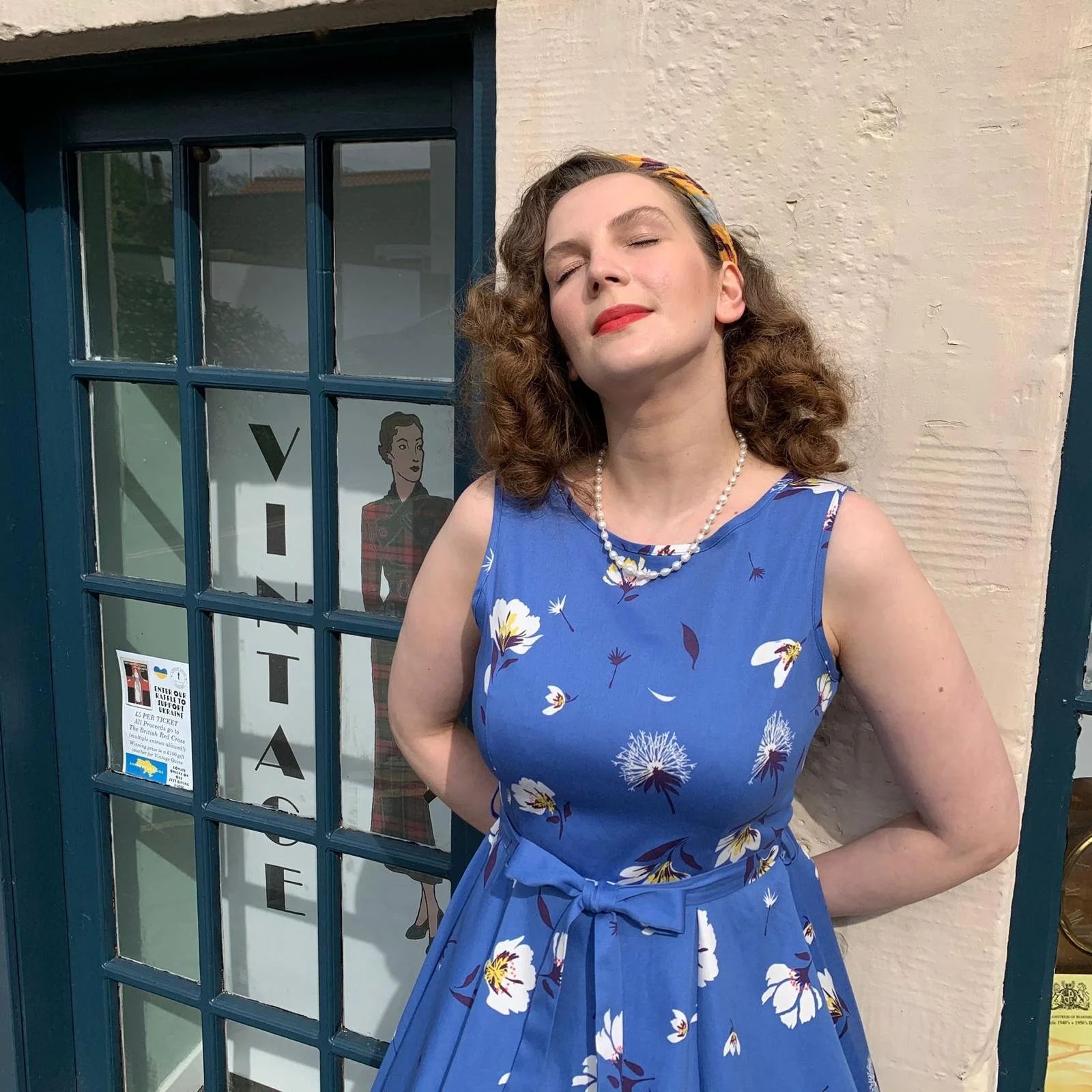 Hepburn Dress - Free Falling - Lady V 