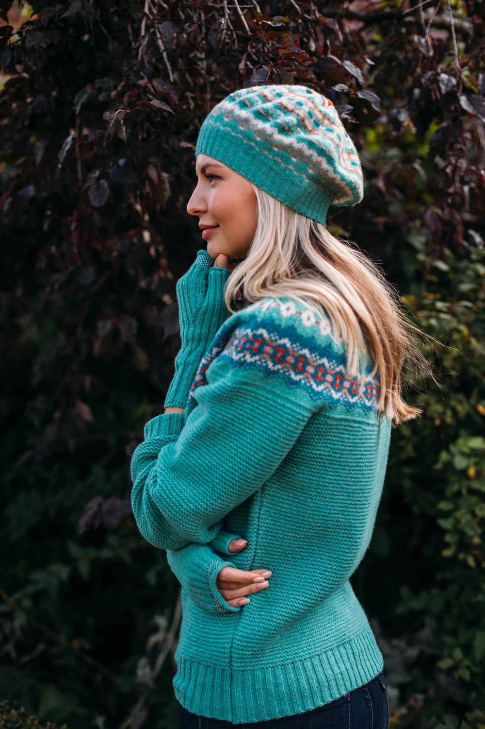 Alloa Fairisle Beret - Elder - ERIBÉ — Vintage Quine