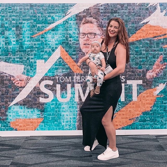 After communicating with my coach ( @coachemilykettenburg )and learning about the @tomferry Summit, I was determined to attend AND have a mommy&rsquo;s helper to be with baby G while mama was in sessions. I set my intentions. I booked the summit with