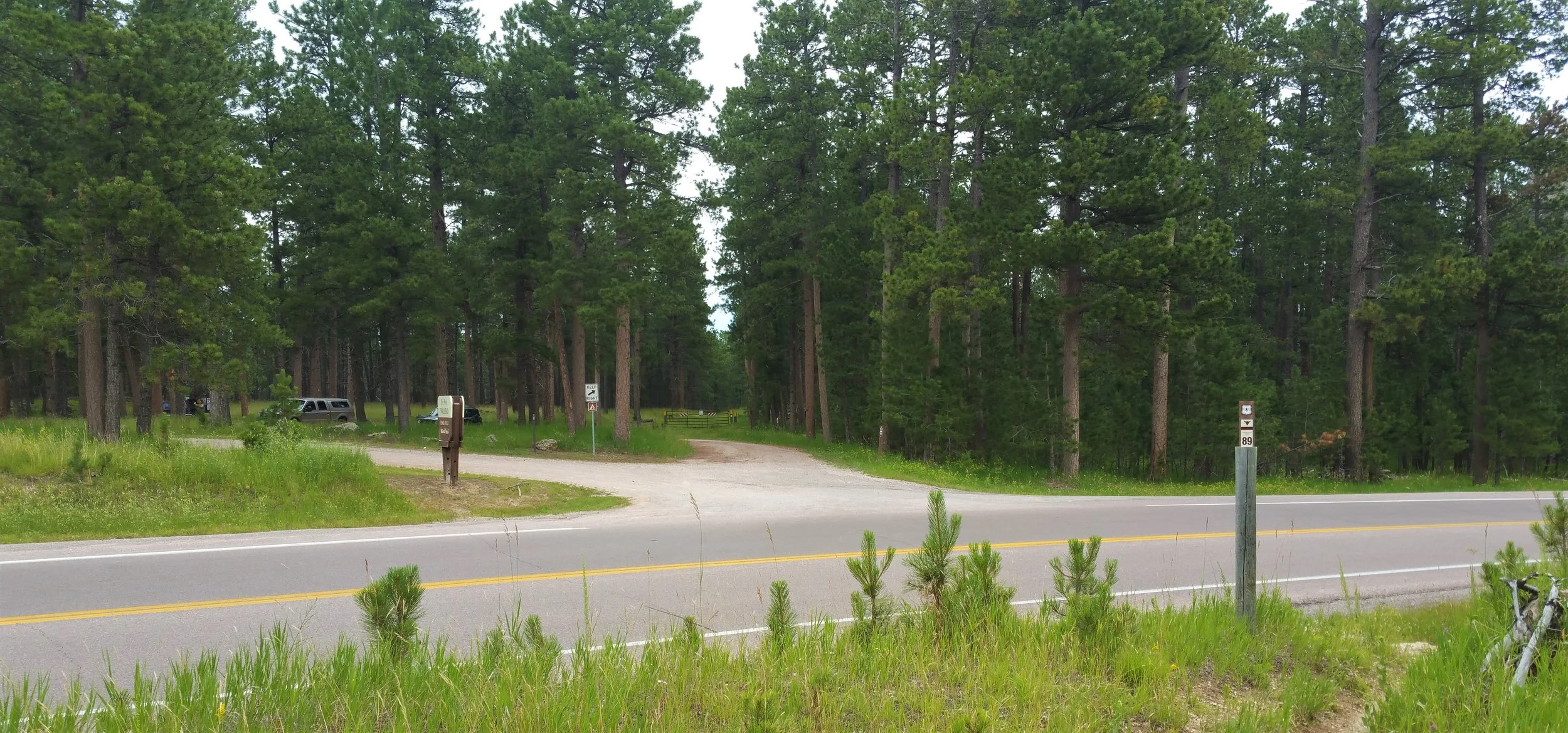 See the end. Now just need to cross Highway 244.