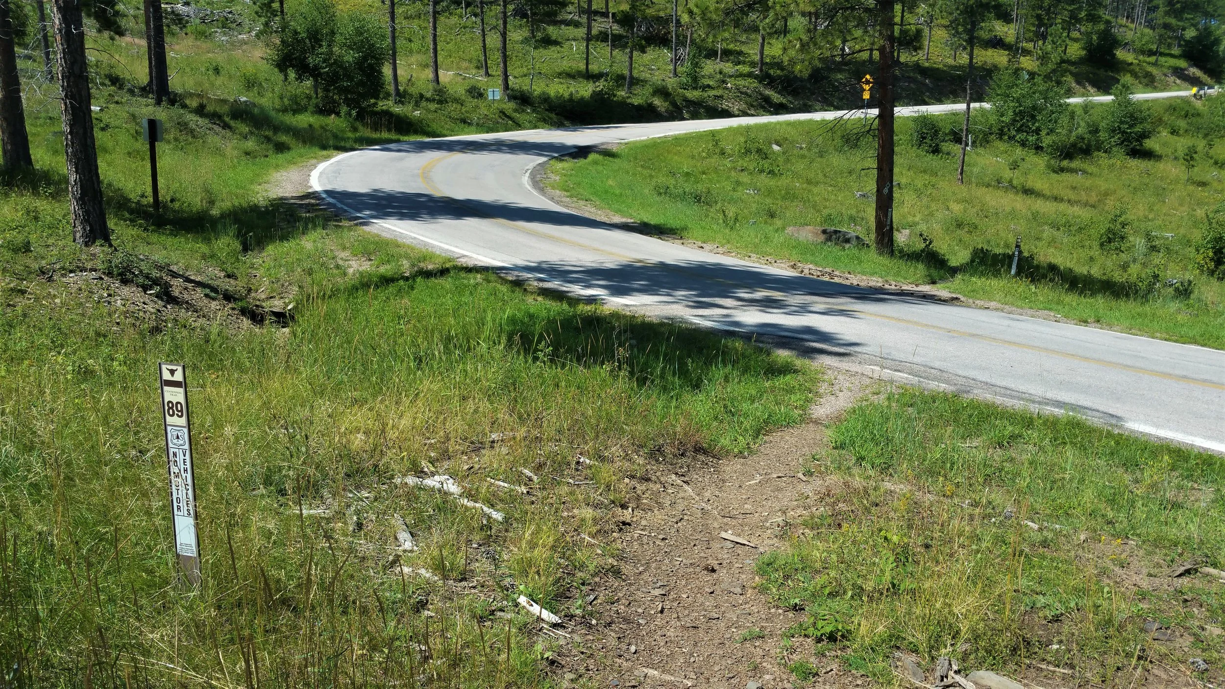 Crossing Silver City Road.