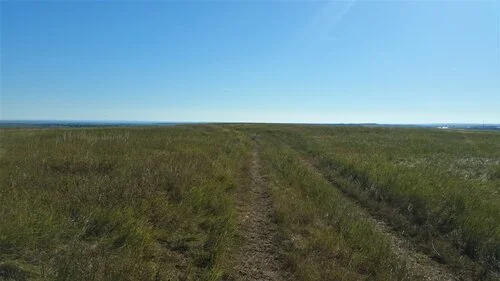 Hiking in the prairie near Bear Butte. Very hot and very dry.