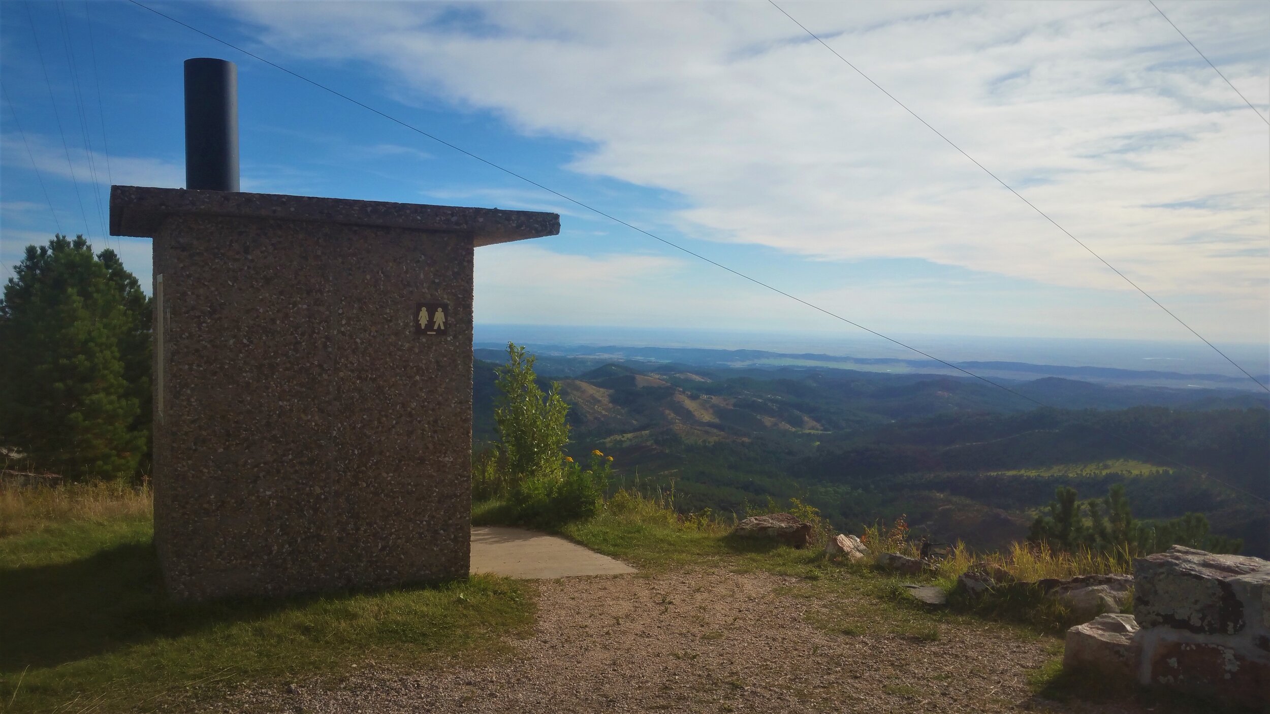 Pretty nice bathroom view.