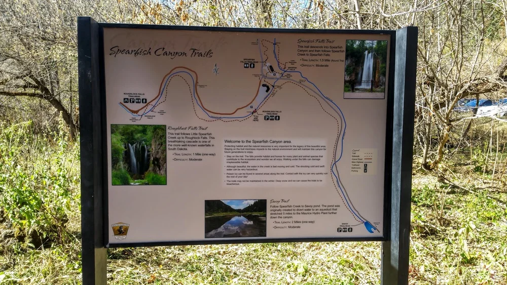 Spearfish Canyon Hiking Trails Map Roughlock Falls Trail — Black Hills Hiking, Biking, And More