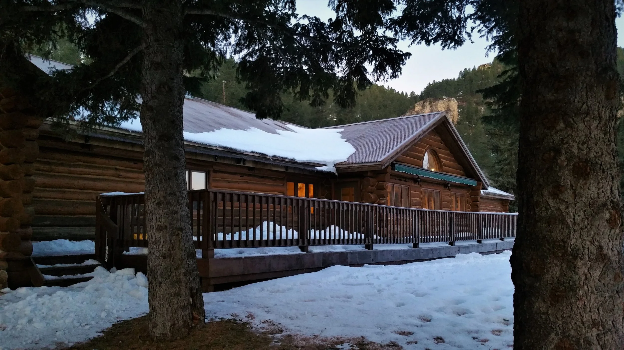 Backside of the Latchstring Inn.
