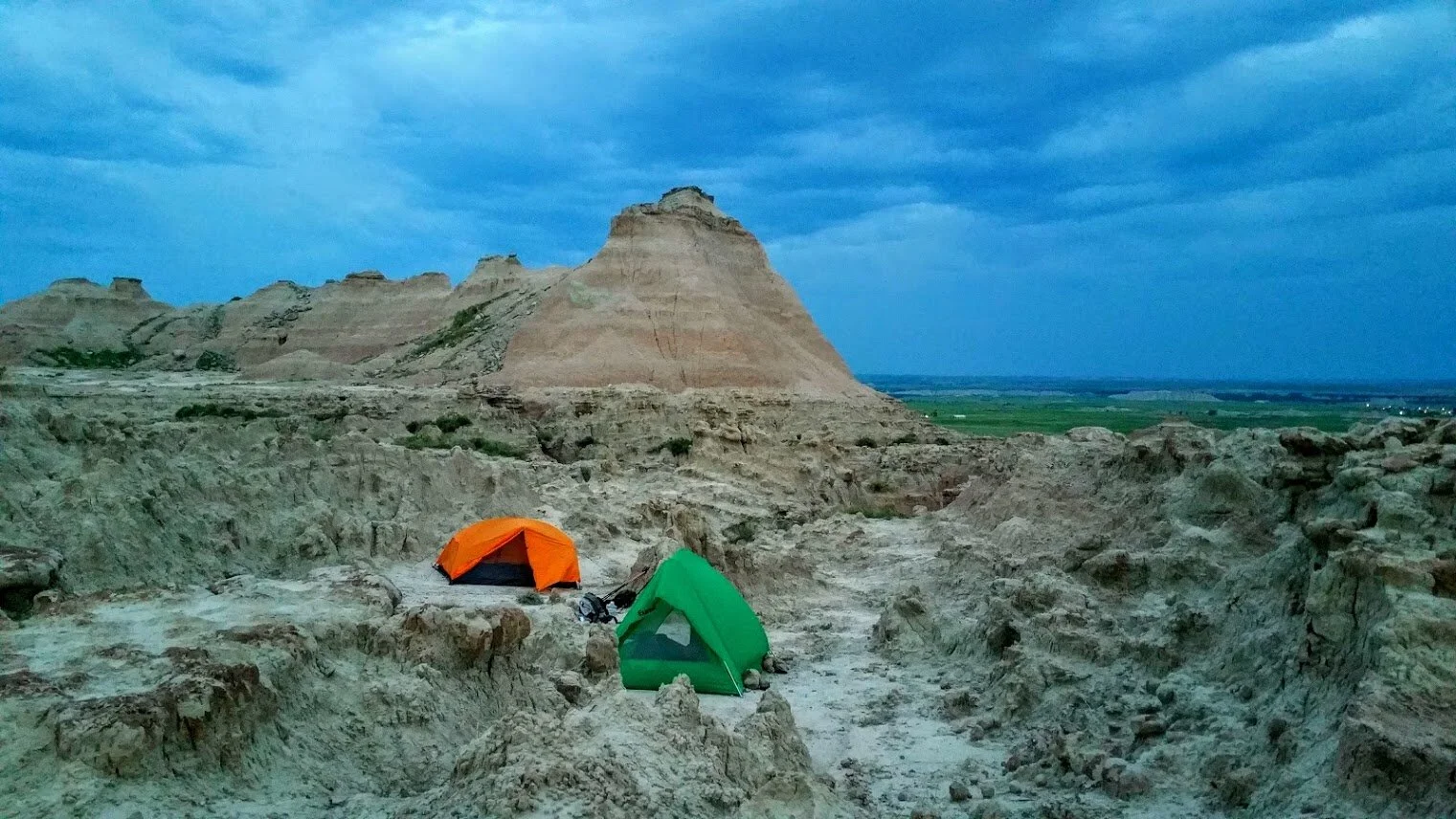 Perfect spot to pitch a tent.