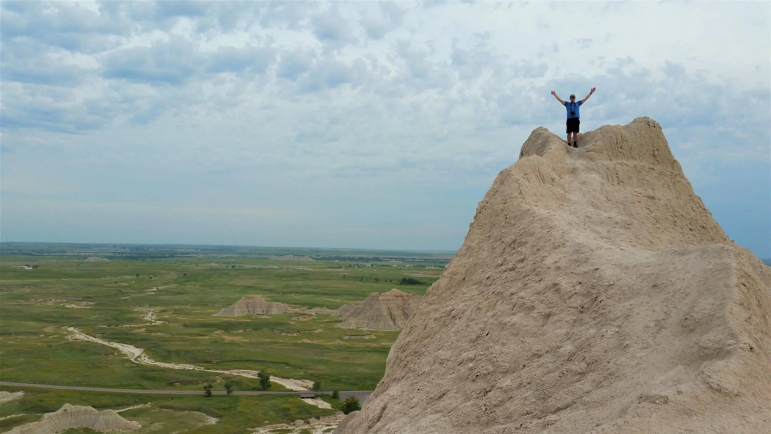 Enjoying the Badlands with my kids