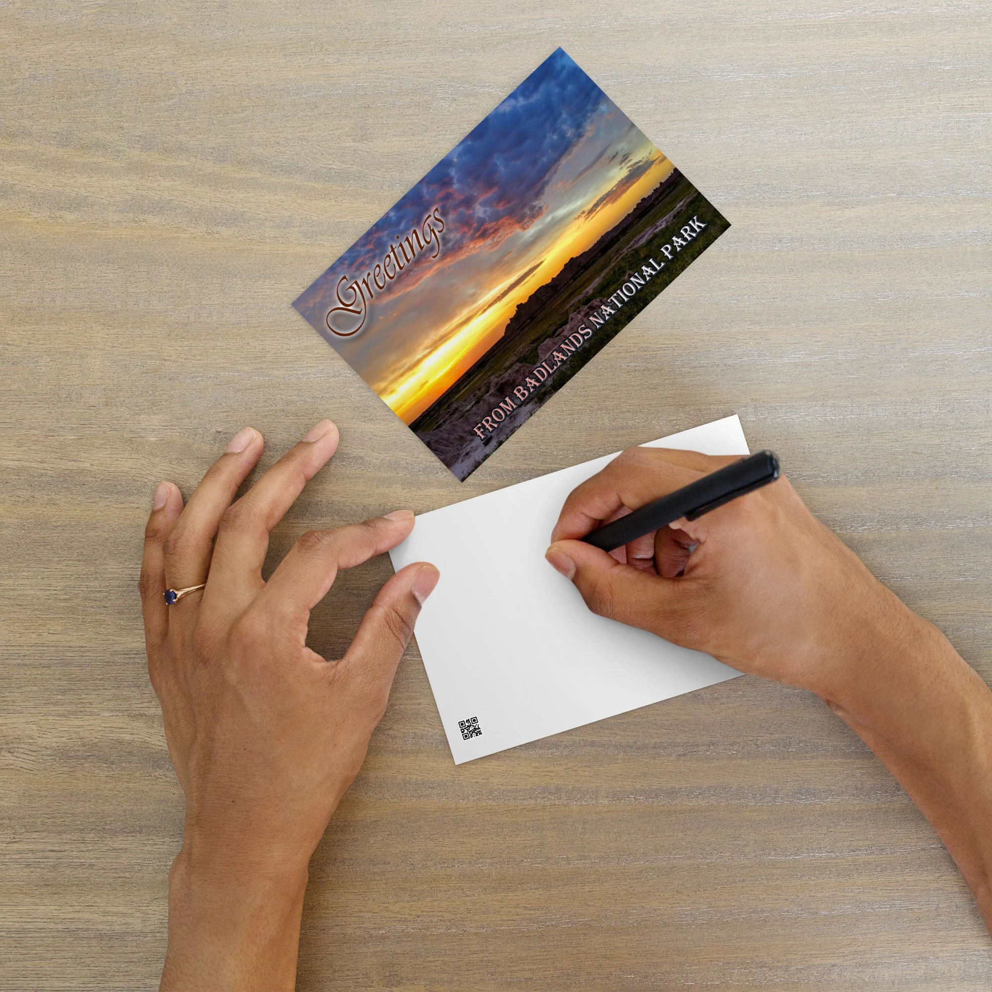 サンヨーカラテレビ月面旅行 ポストカード Badlands Sunset Postcard — Black Hills Hiking, Biking, and More