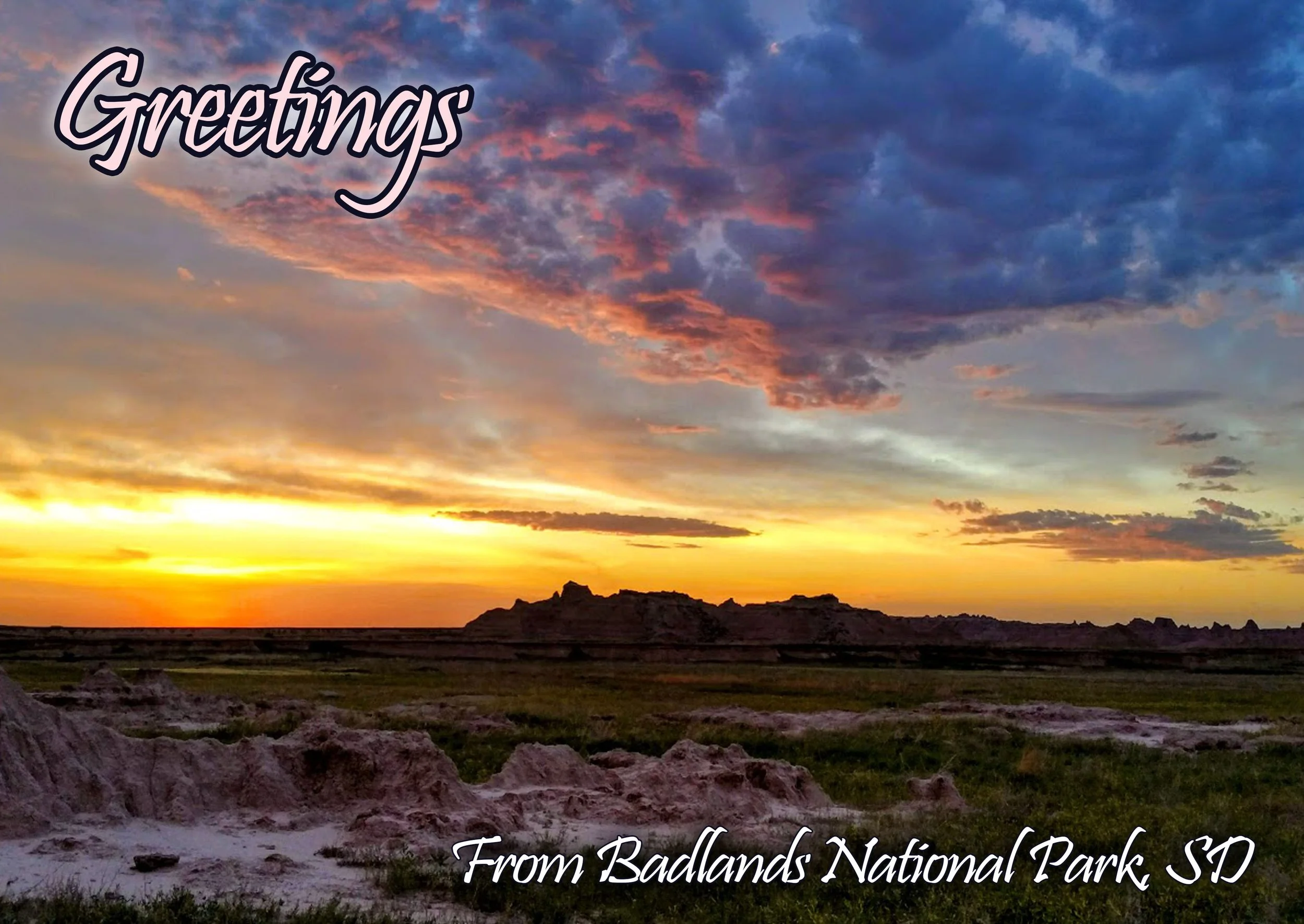 Badlands sunrise Postcard copy.jpg